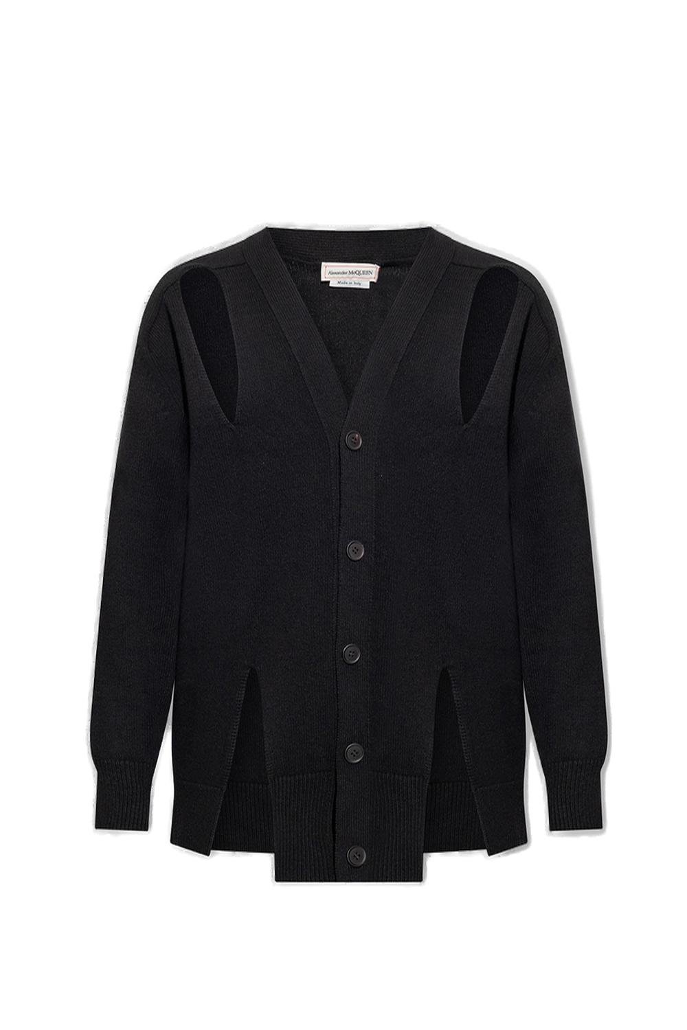 Alexander McQueen Cut-Out Knitted Cardigan