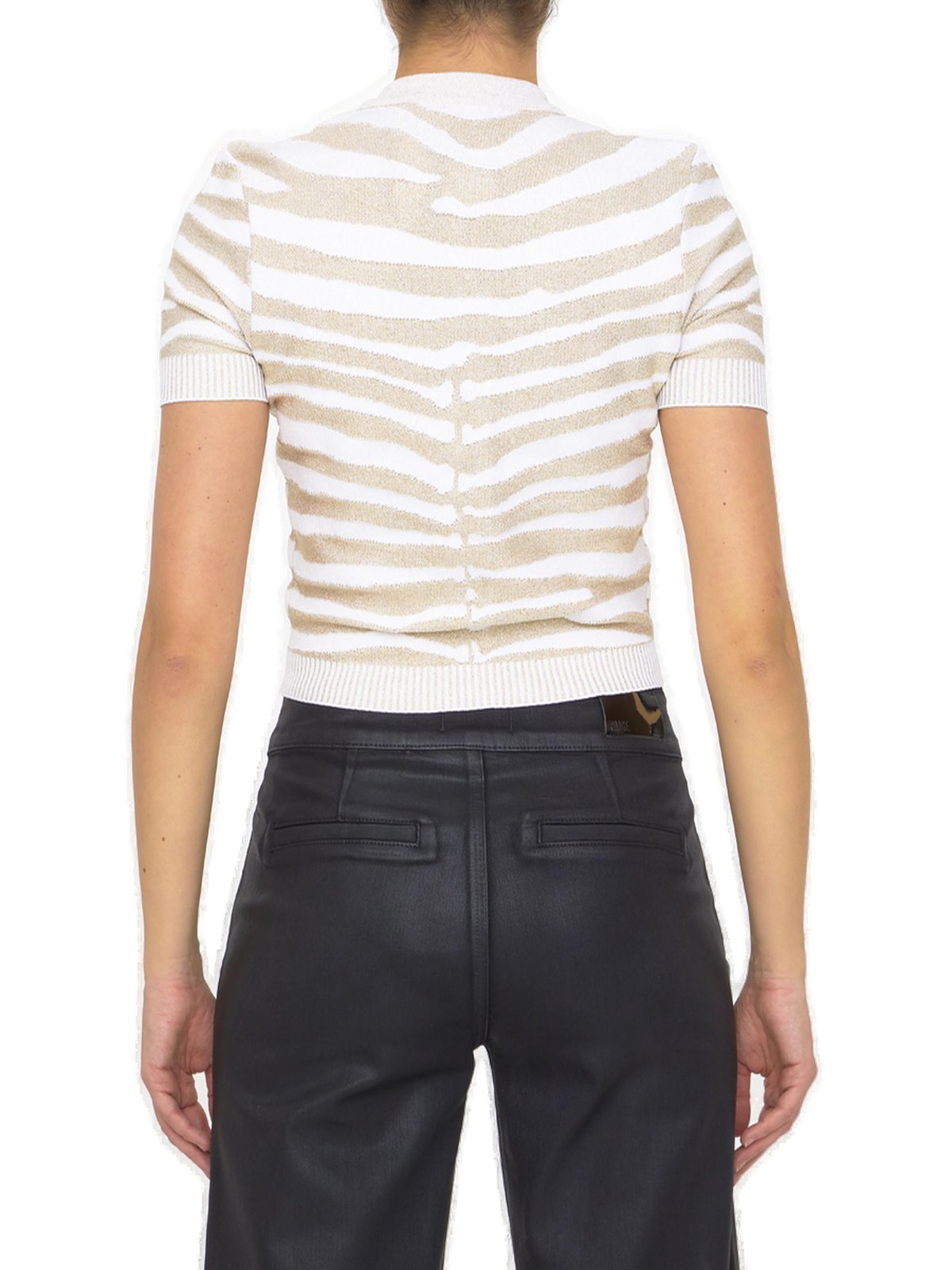 Balmain 斑馬針織開襟衫