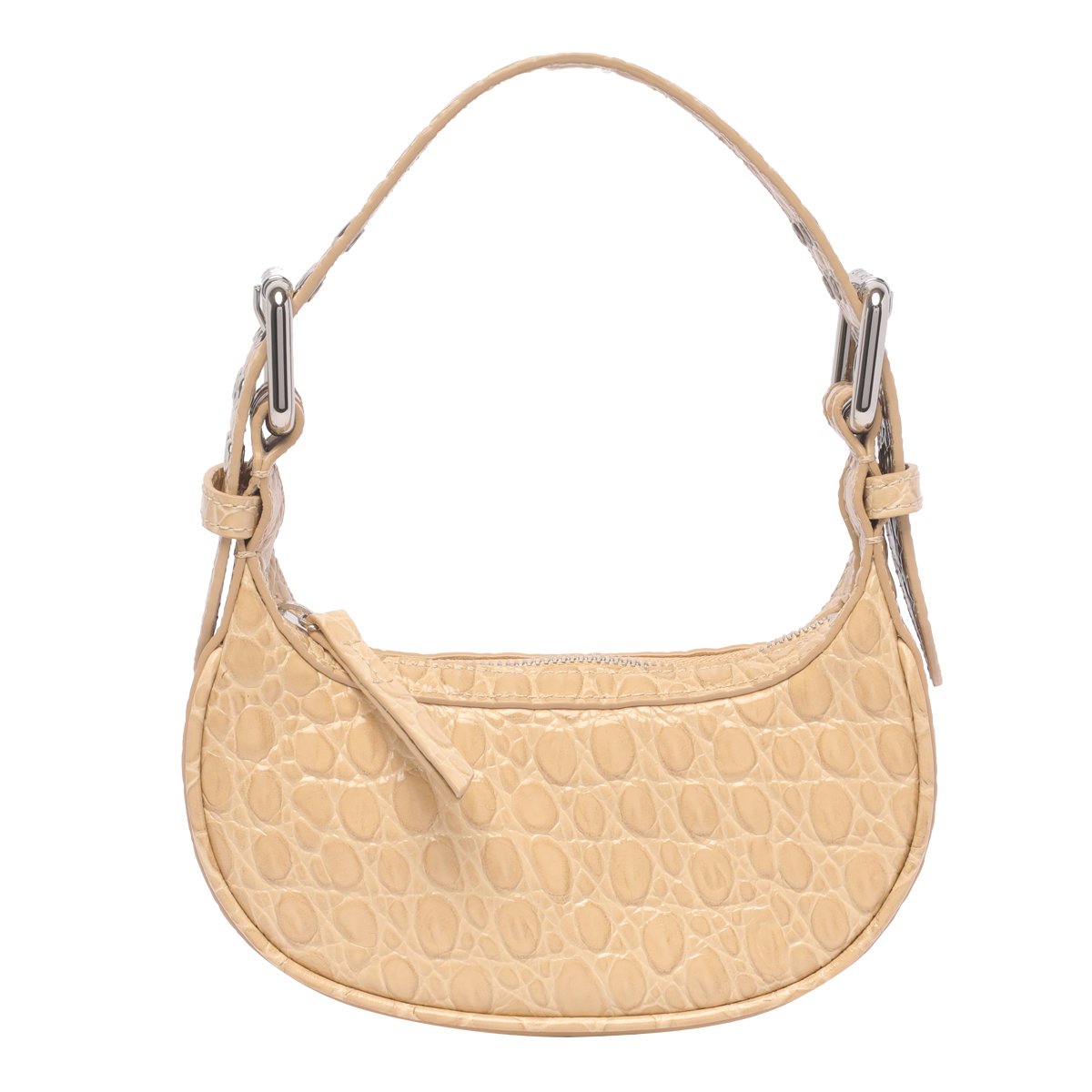 By Far Soho Crocodile-Embossed Mini Shoulder Bag