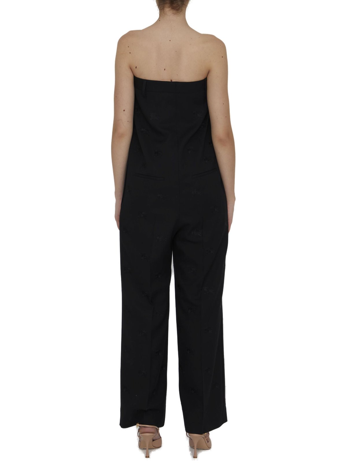 Burberry Strapless Tailored Jumpsuit