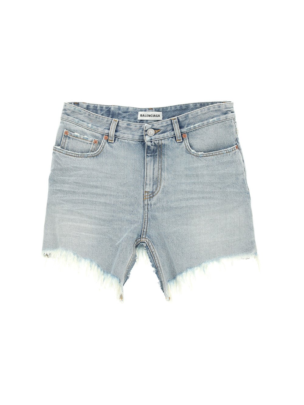 Balenciaga Cut-Up Denim Mini Skirt