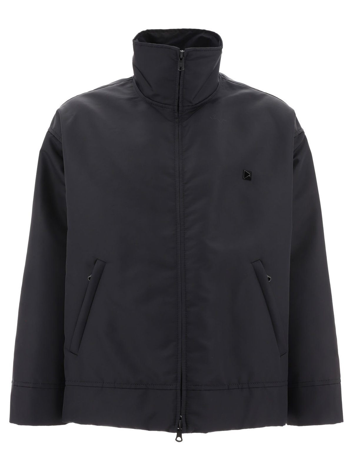 Valentino Stud Detailed Zip-Up Jacket