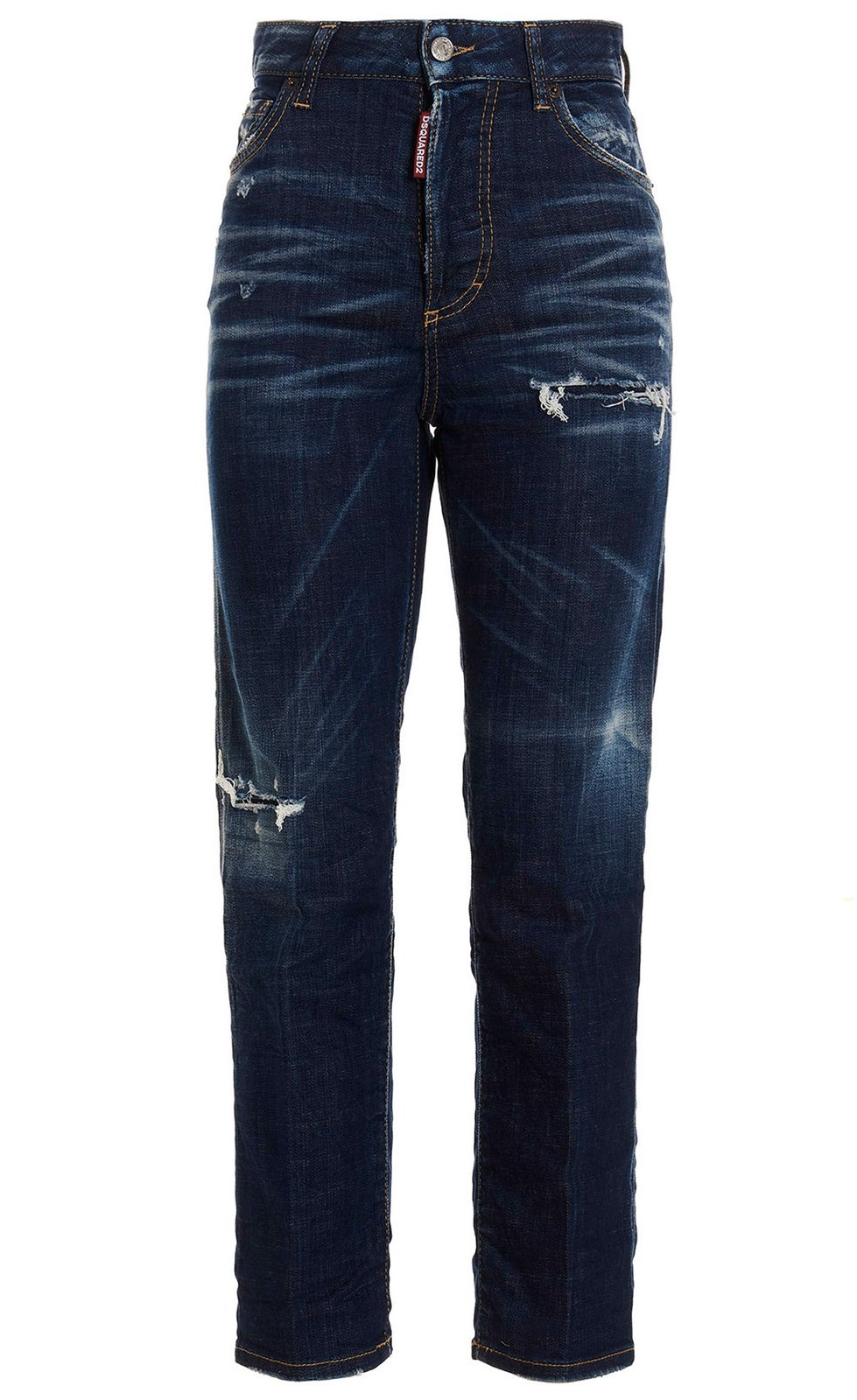 Dsquared2 Embroidered Distressed Effect Jeans