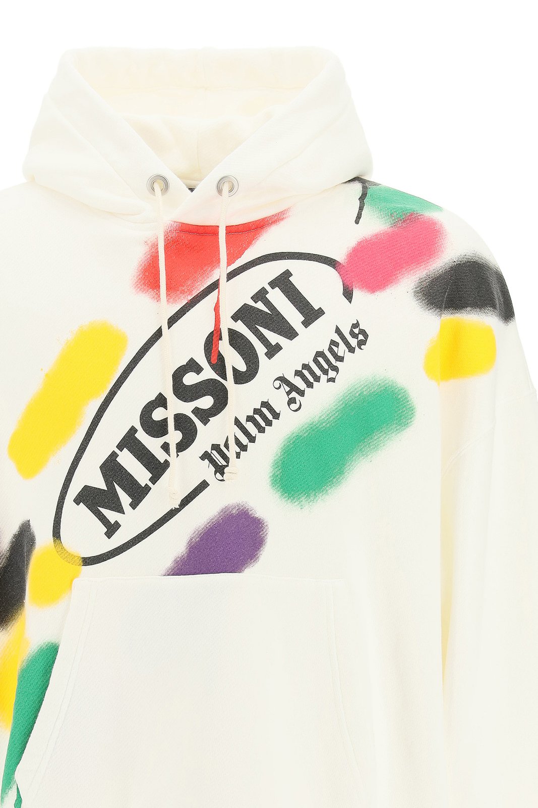 Palm Angels X Missoni Spray Logo Print Hoodie