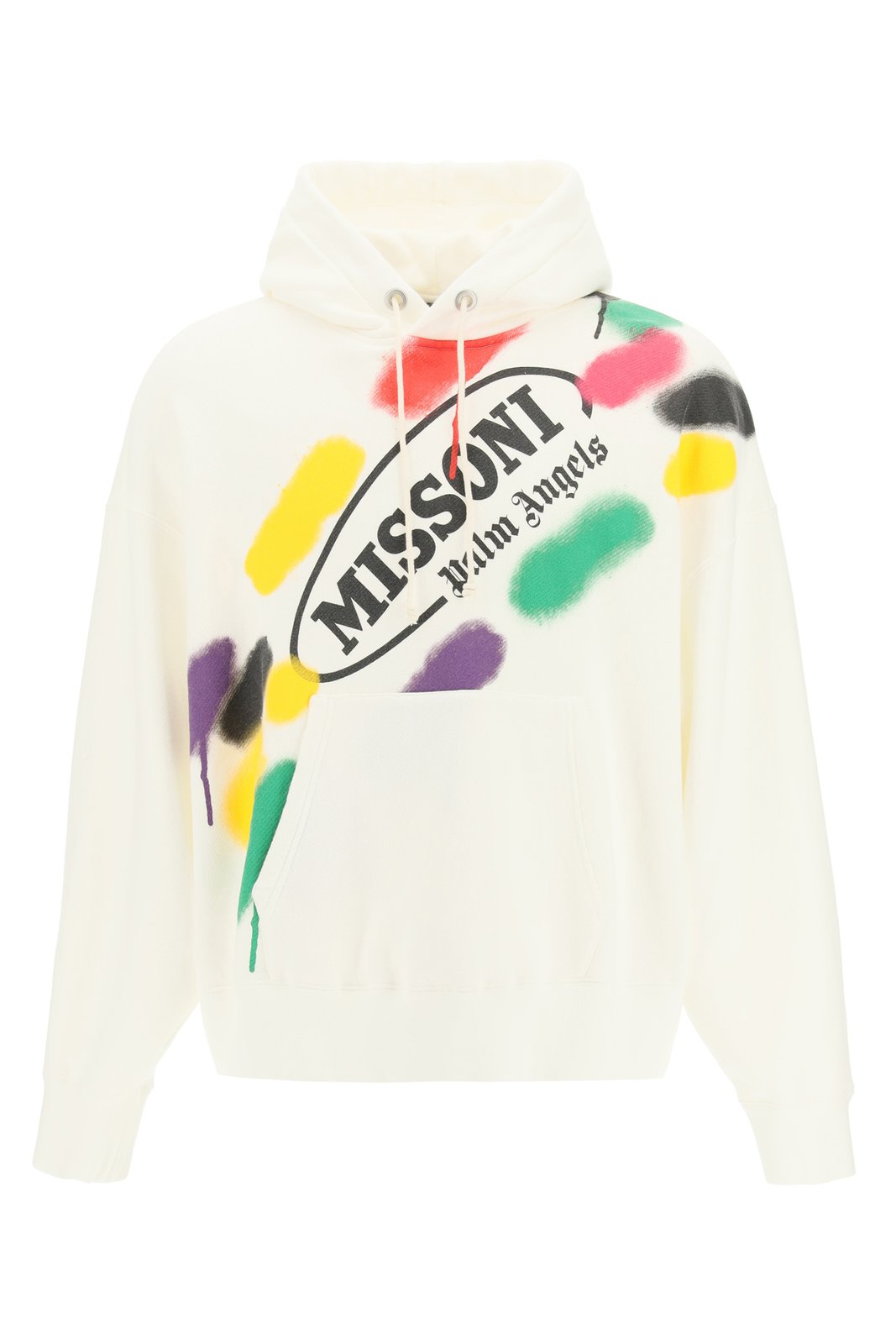 Palm Angels X Missoni Spray Logo Print Hoodie