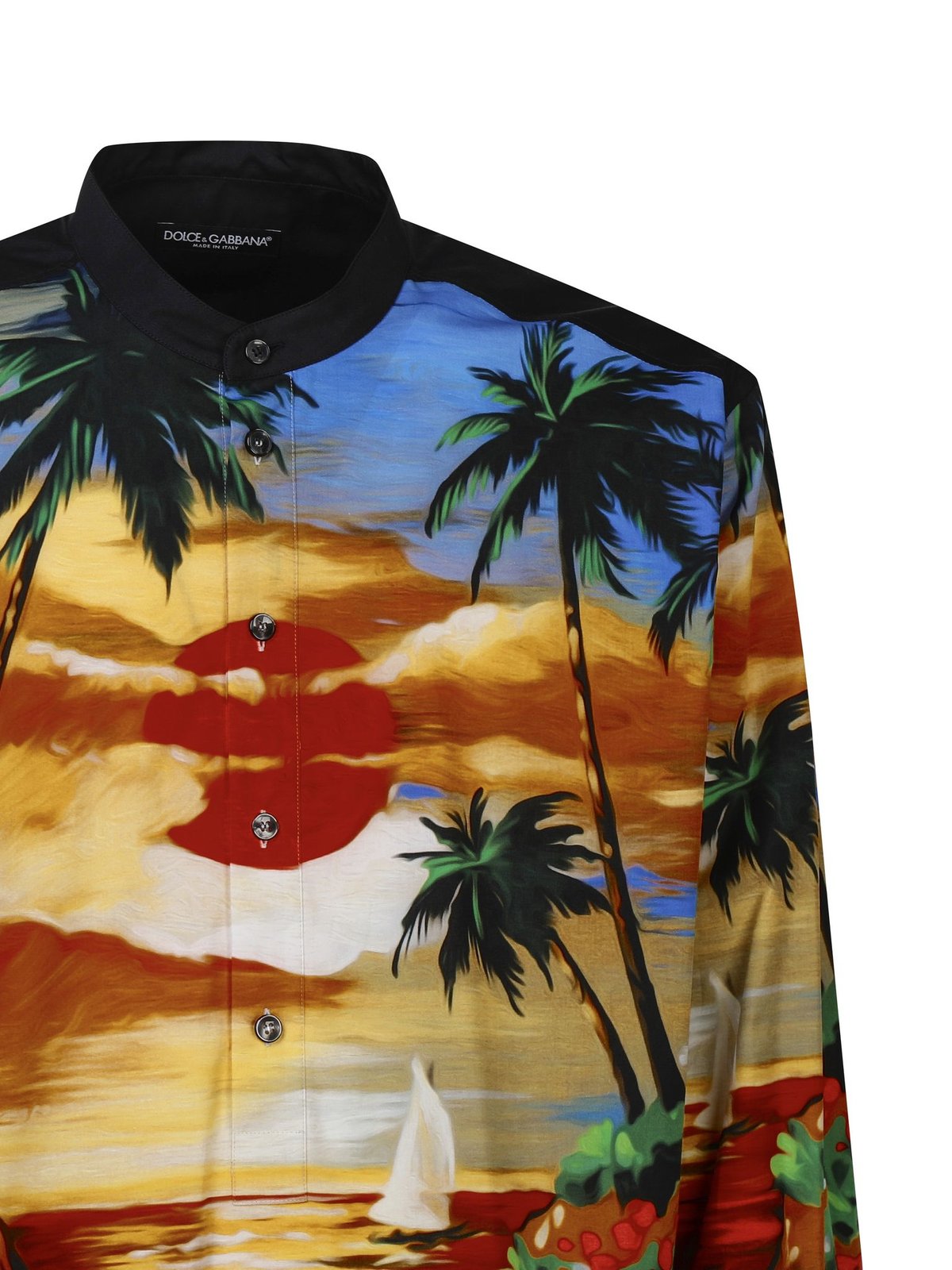Dolce & Gabbana Sunset Printed Long-Sleeved Shirt
