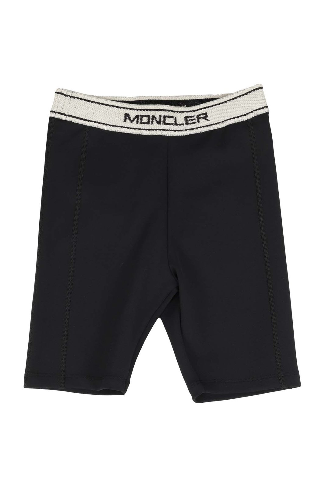 Moncler Enfant Logo-Waistband ひざ丈ショーツ