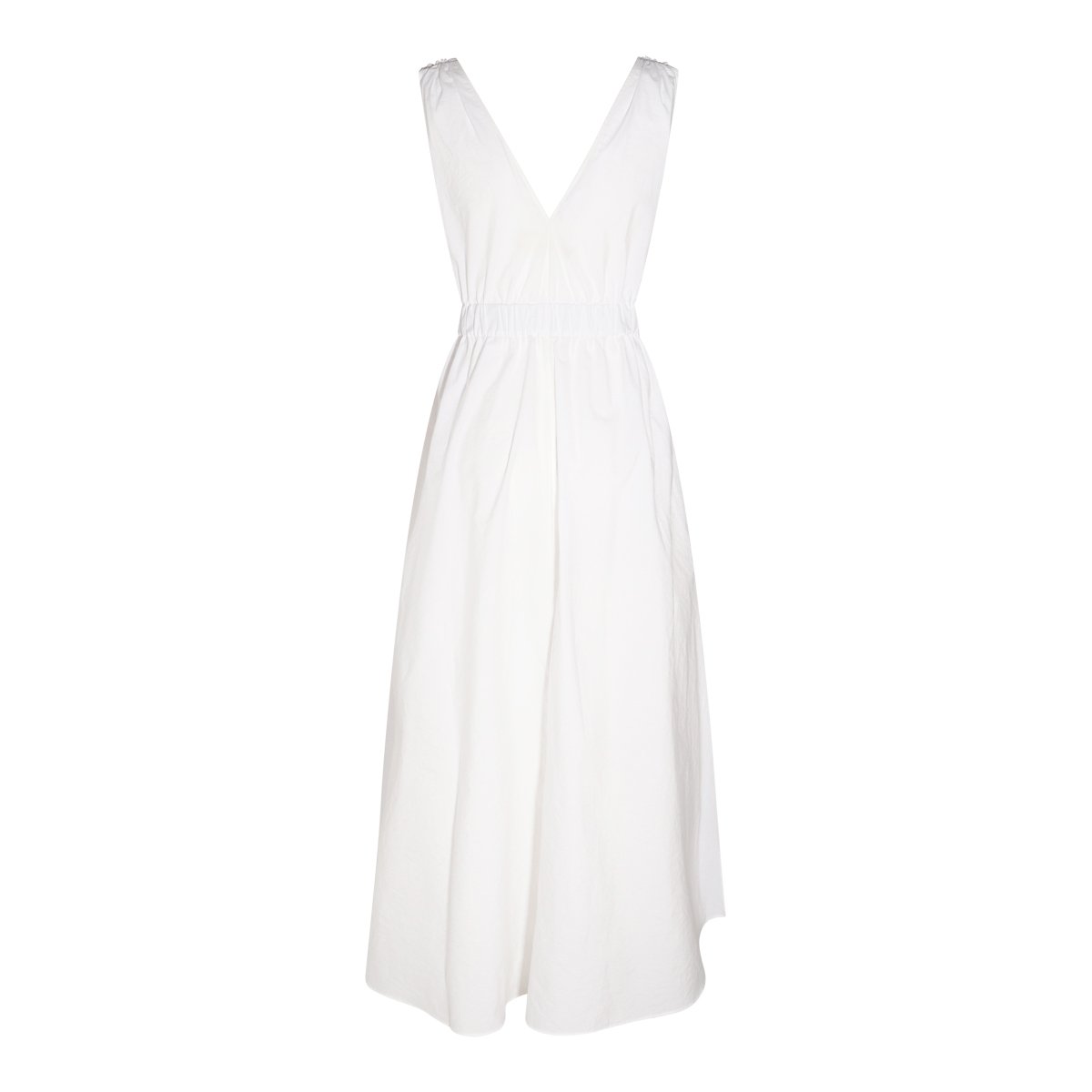 Brunello Cucinelli ベルト付きプリーツミディドレス