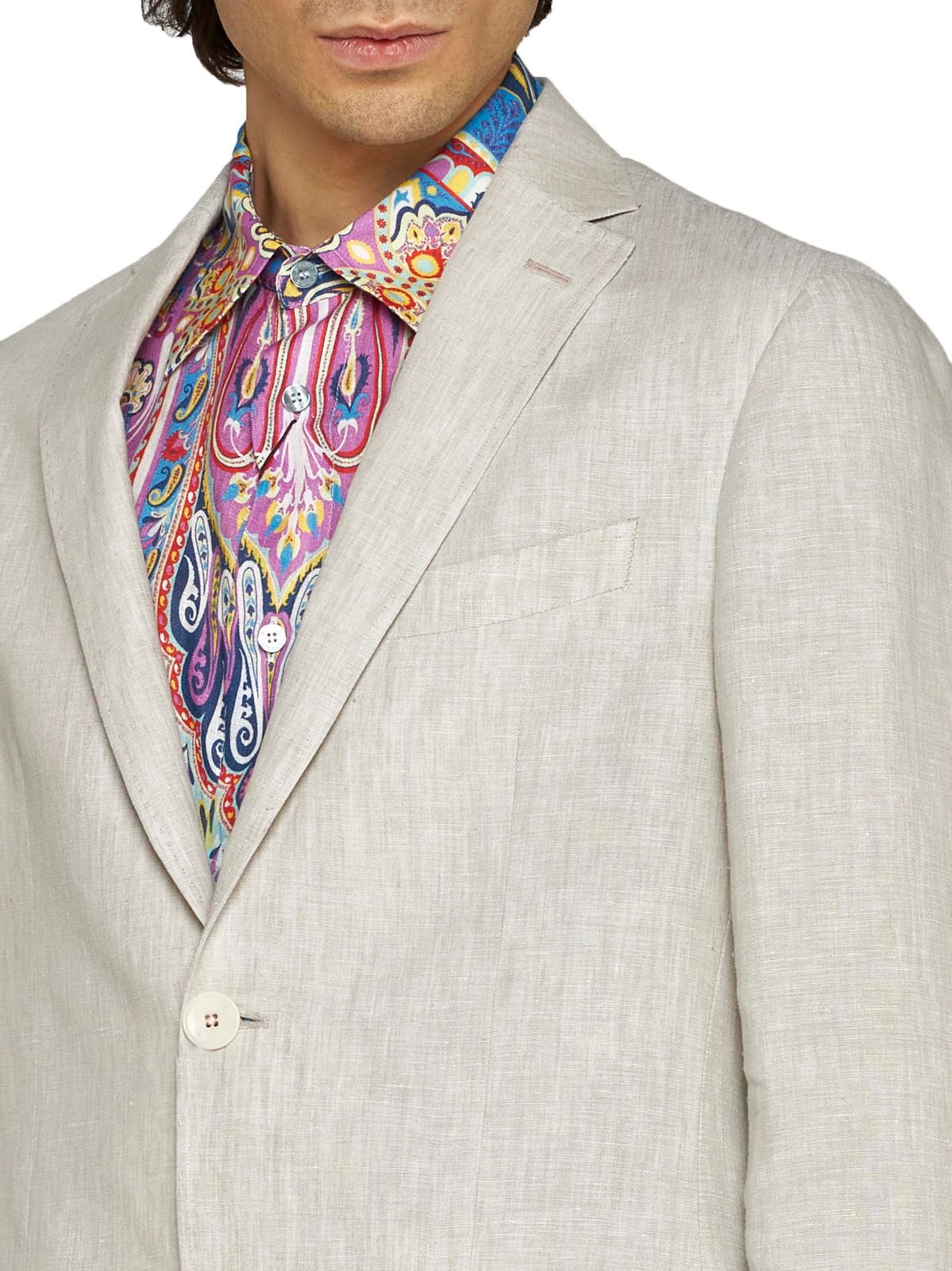 Etro Single-Breasted Long-Sleeved Jacket