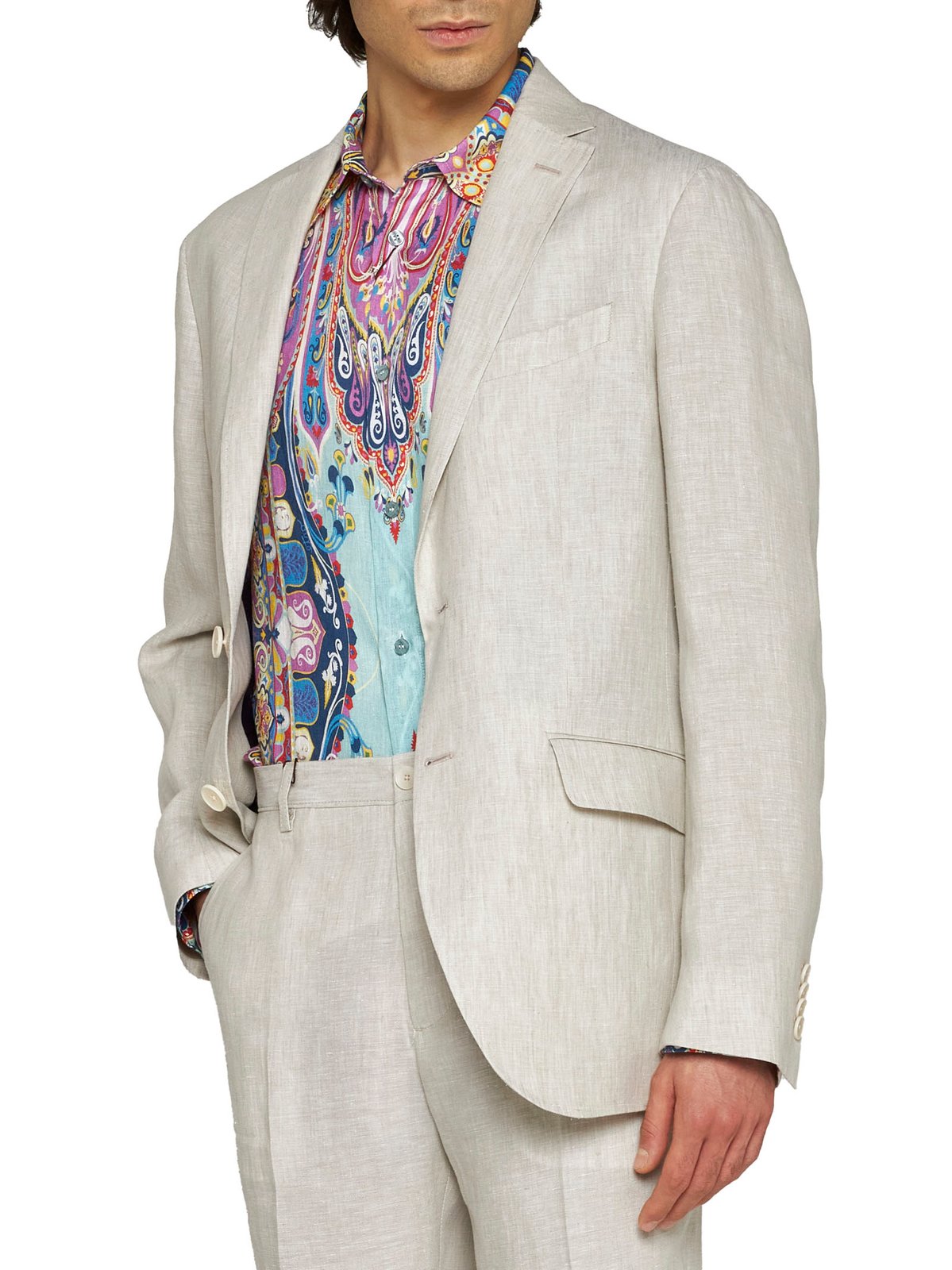 Etro Single-Breasted Long-Sleeved Jacket
