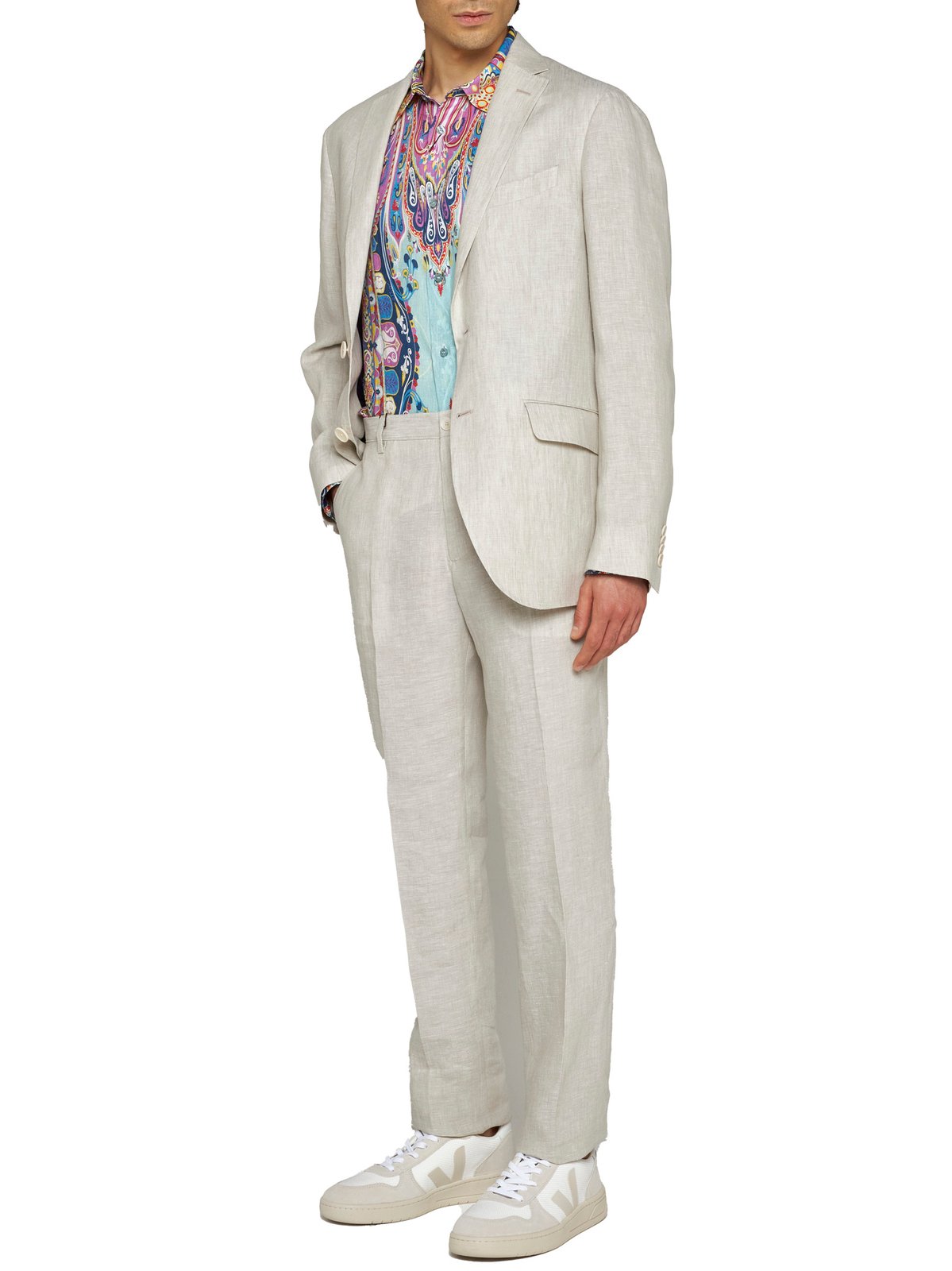Etro Single-Breasted Long-Sleeved Jacket