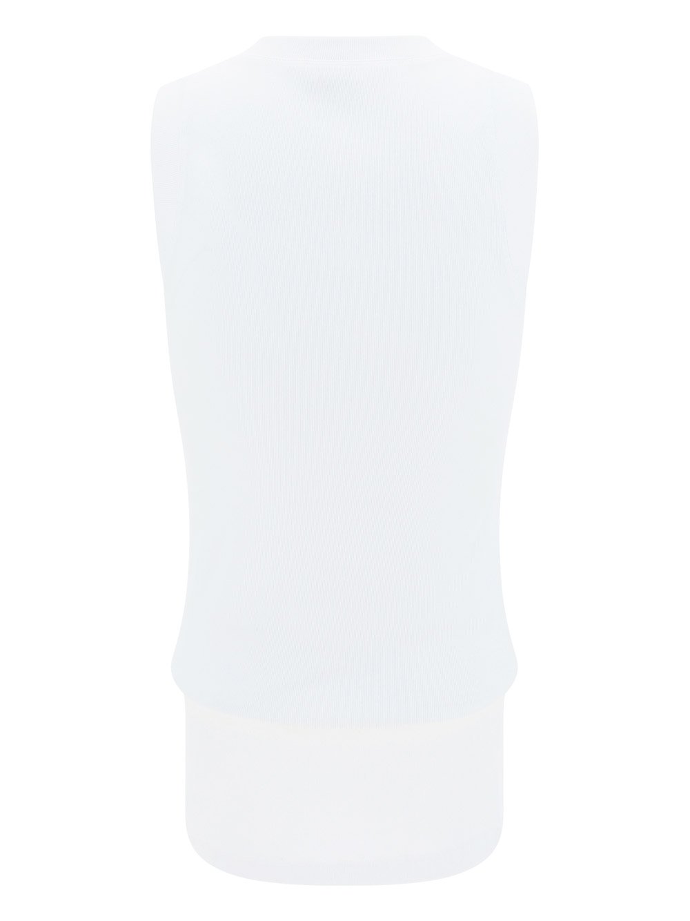 Brunello Cucinelli Ribbed Hem V-Neck Top