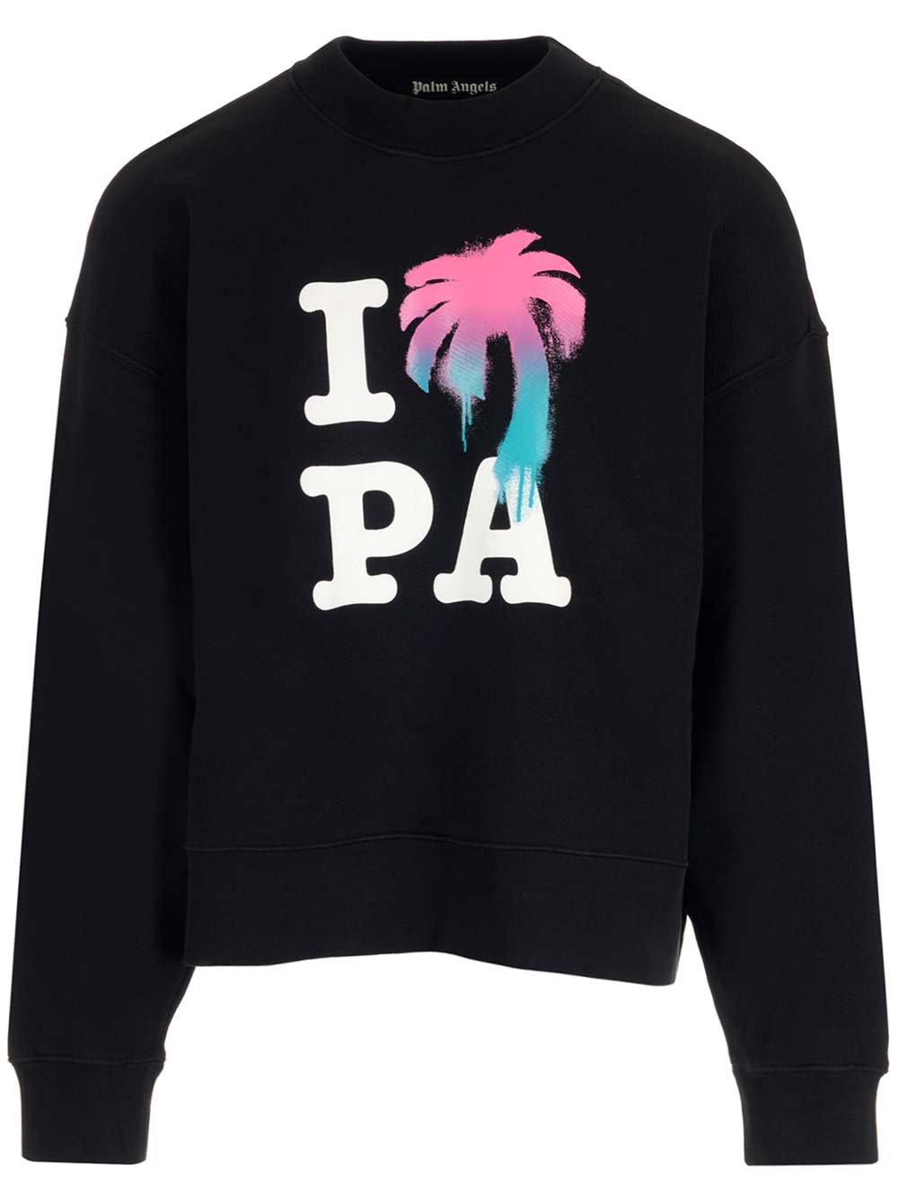 Palm Angels Slogan Printed Crewneck Sweatshirt