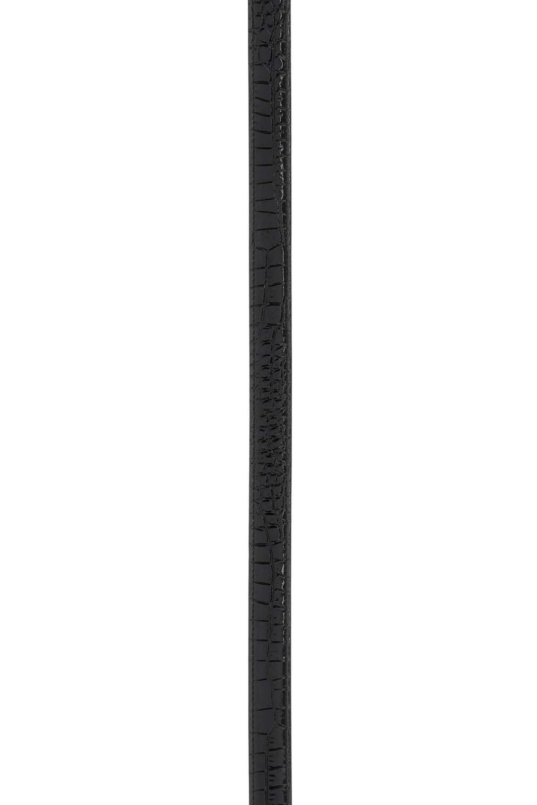 Saint Laurent ロゴ プレート スクエア バックル エンボス ベルト