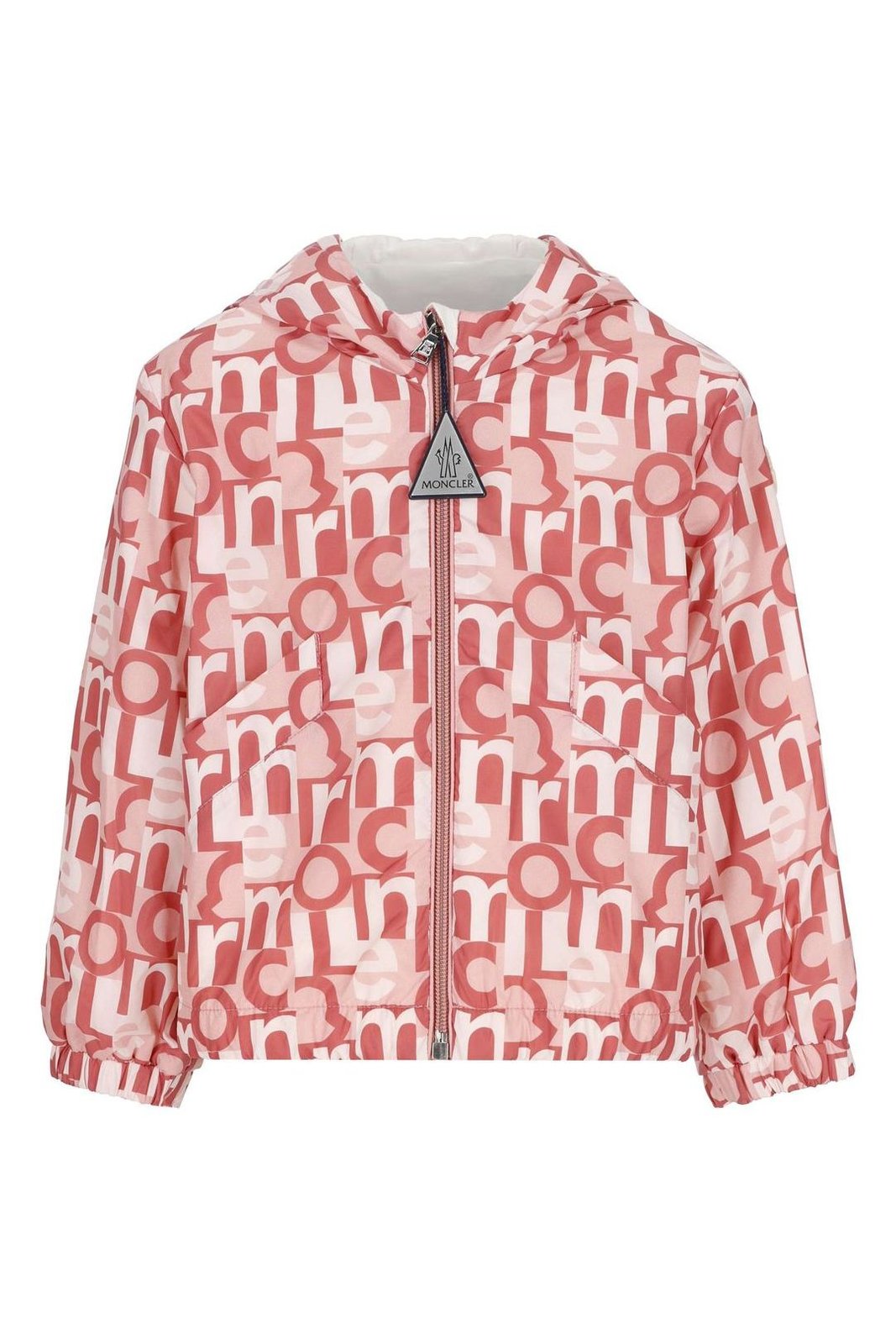 Moncler Enfant モノグラム プリント フード付きジャケット