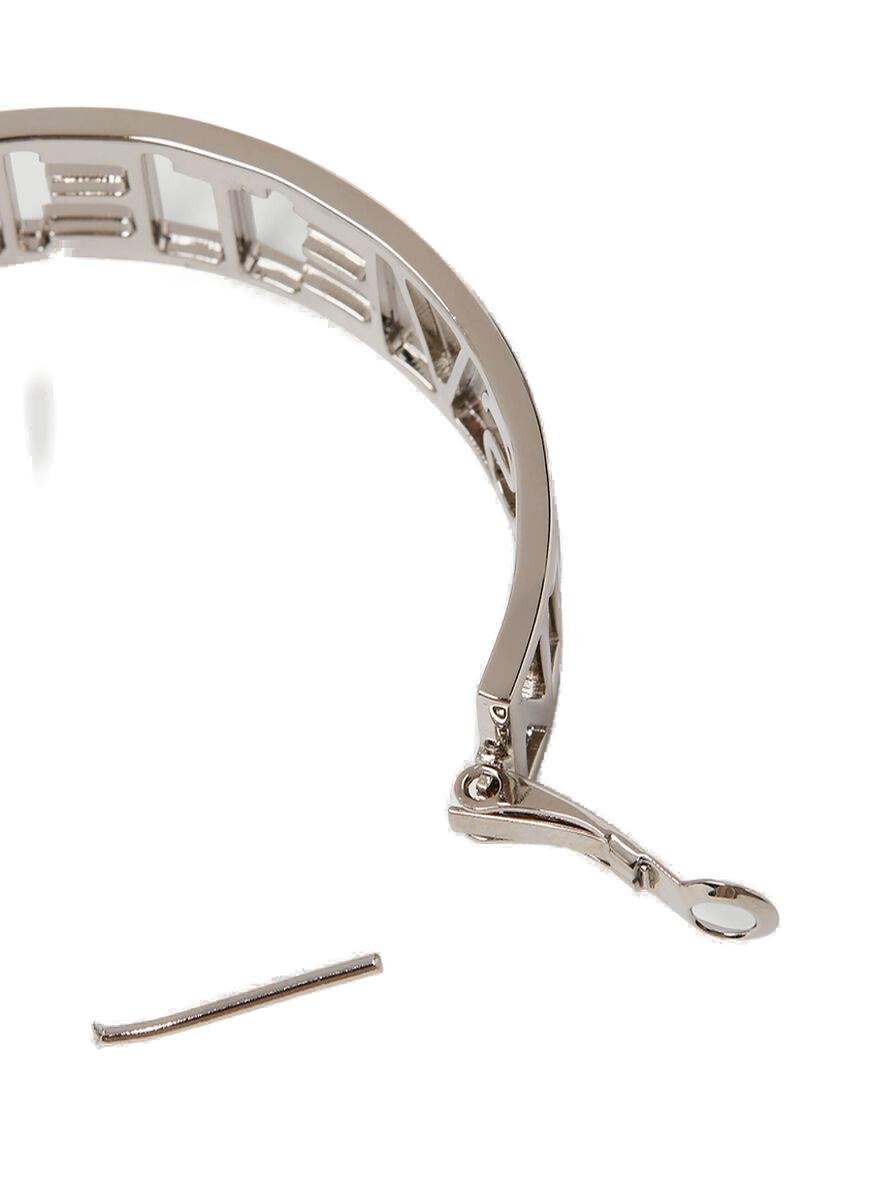 Vetements Logo Hoop Earrings