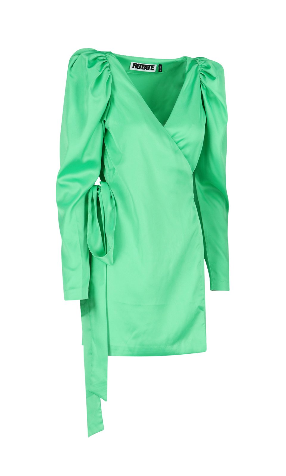 ROTATE Bridget V-Neck Wrap Mini Dress