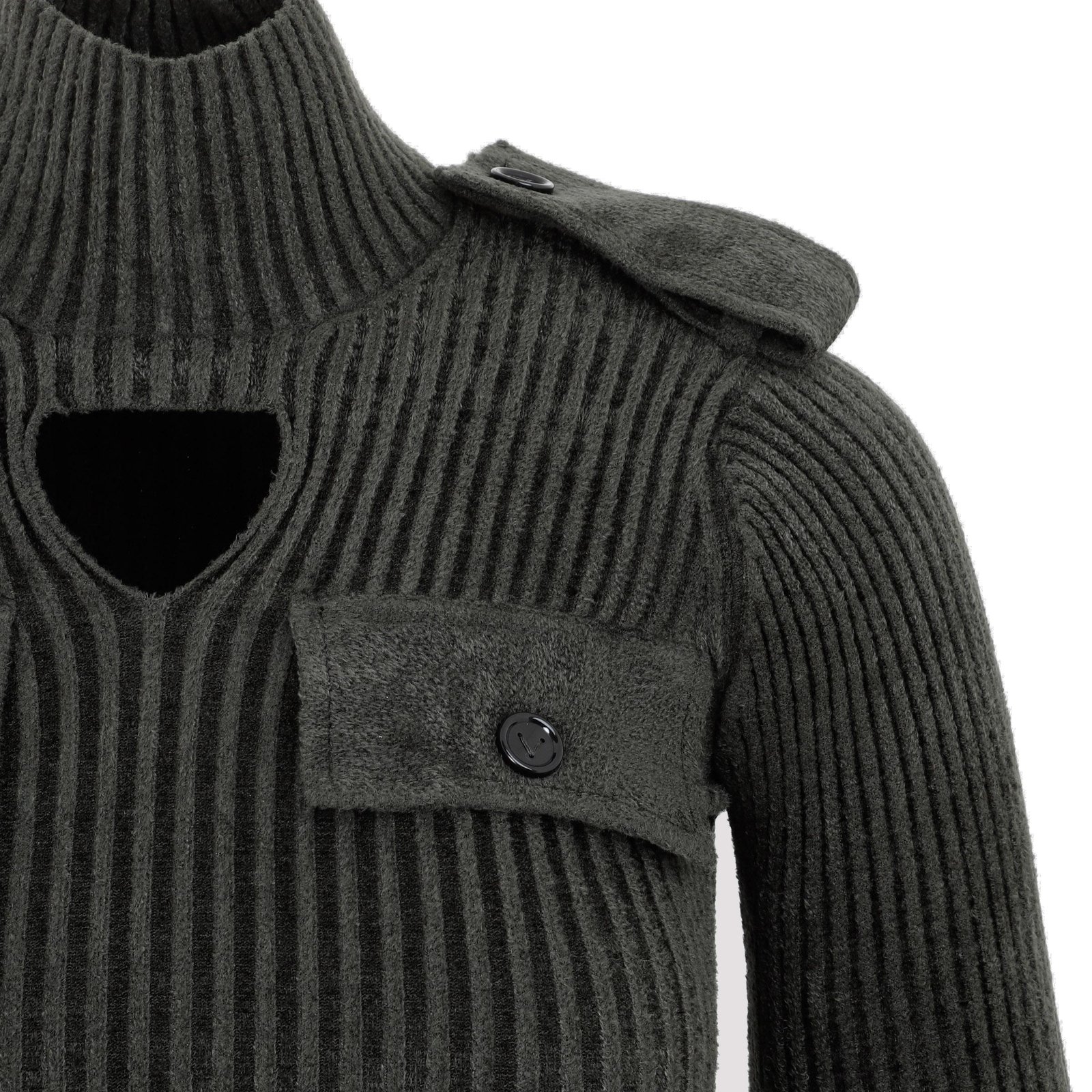 Bottega Veneta Rib-Knitted Cut-Out Jumper