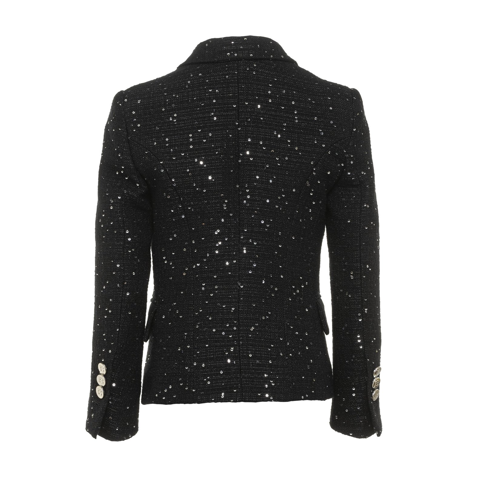 Balmain Kids Sequin Embellishment Double-Breasted Blazer