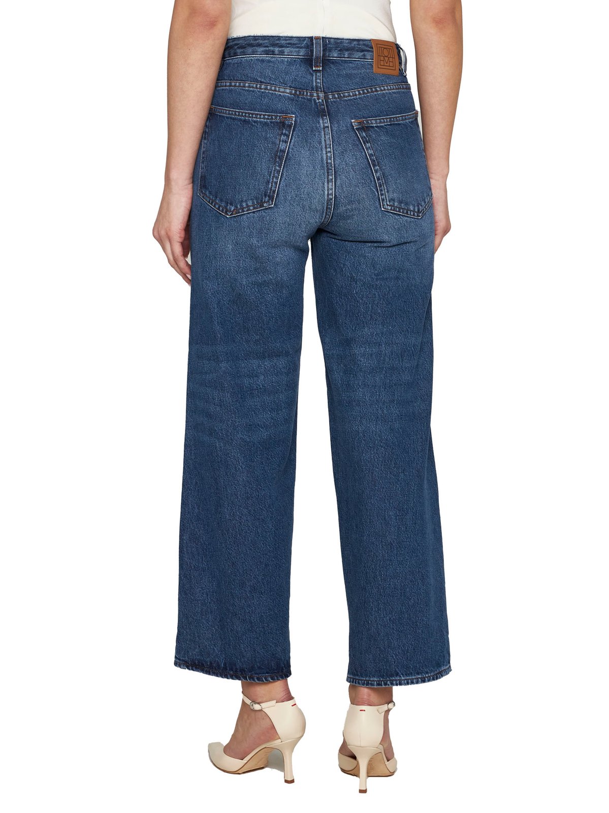 Totême Cropped Wide Leg Jeans