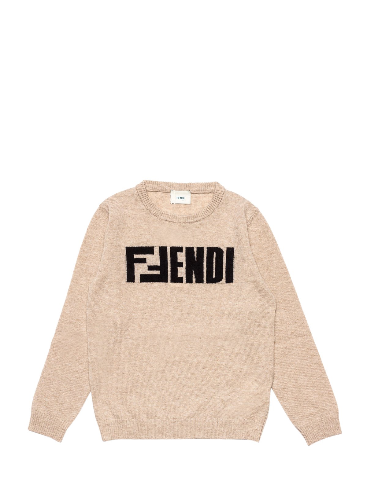 Fendi Kids Logo Detailed Long-Sleeved Jumper
