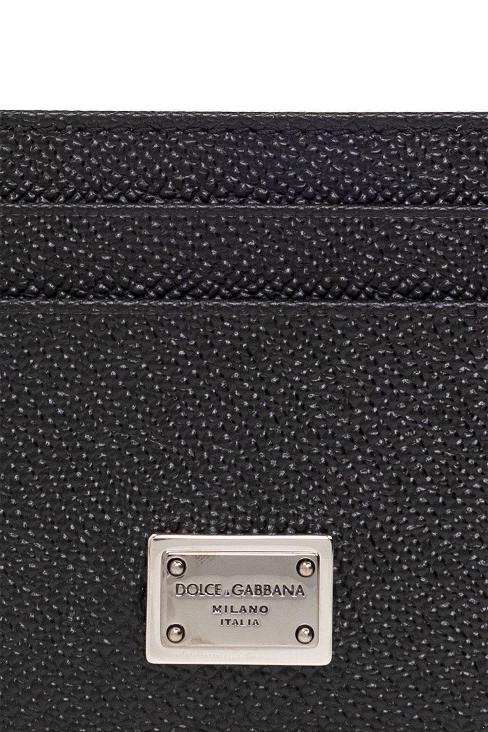 Dolce & Gabbana Logo Plaque Open Top Cardholder