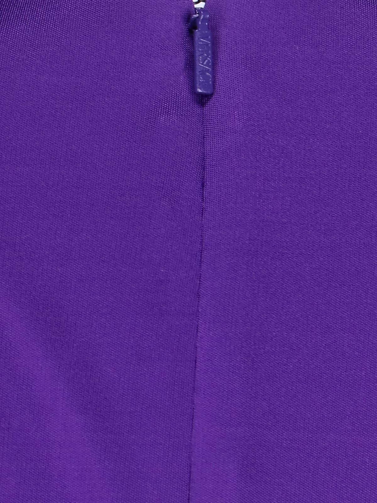 Versace Slash Cut-Out Long Sleeved Mini Dress