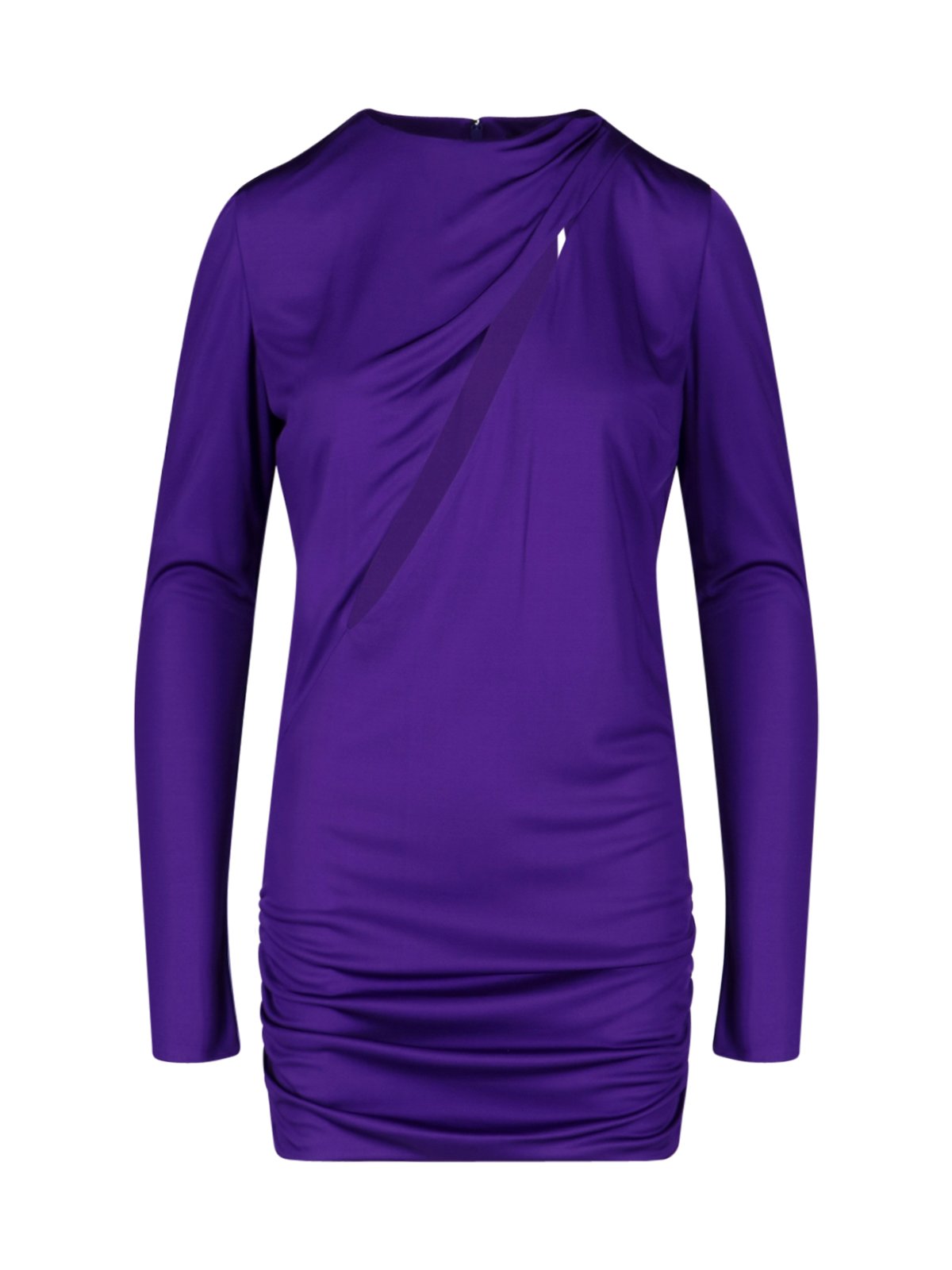 Versace Slash Cut-Out Long Sleeved Mini Dress