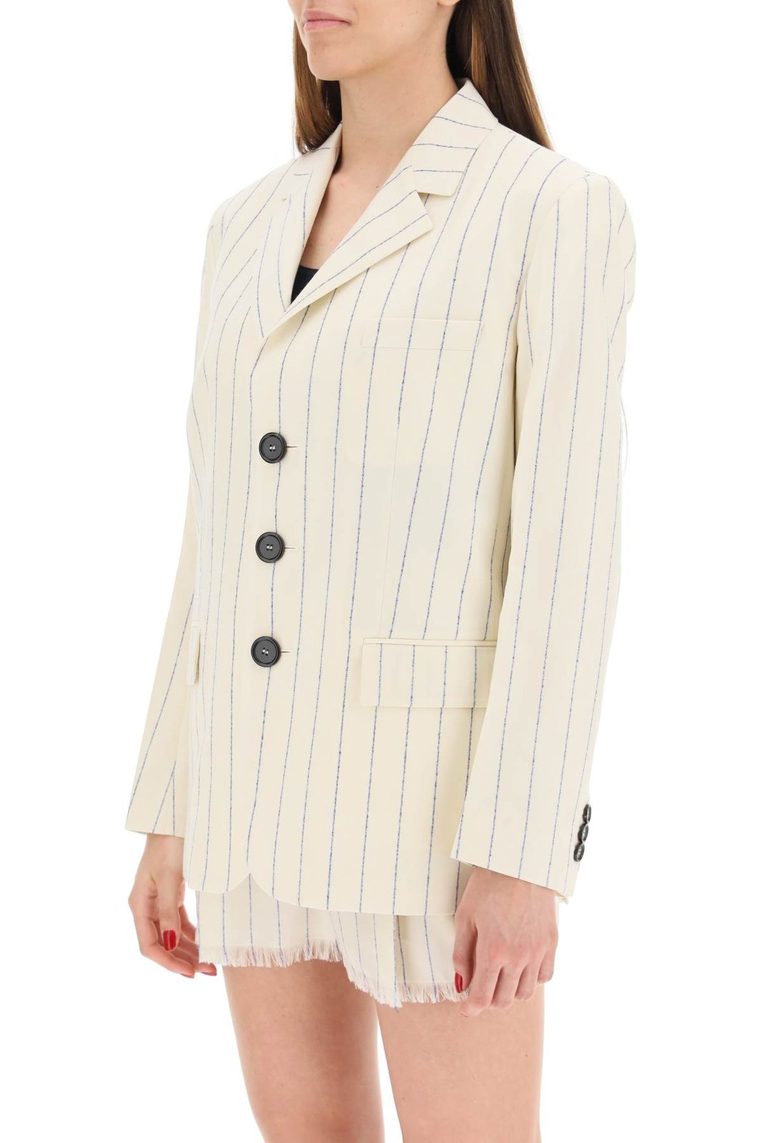 Marni Pinstriped Fresco Blazer