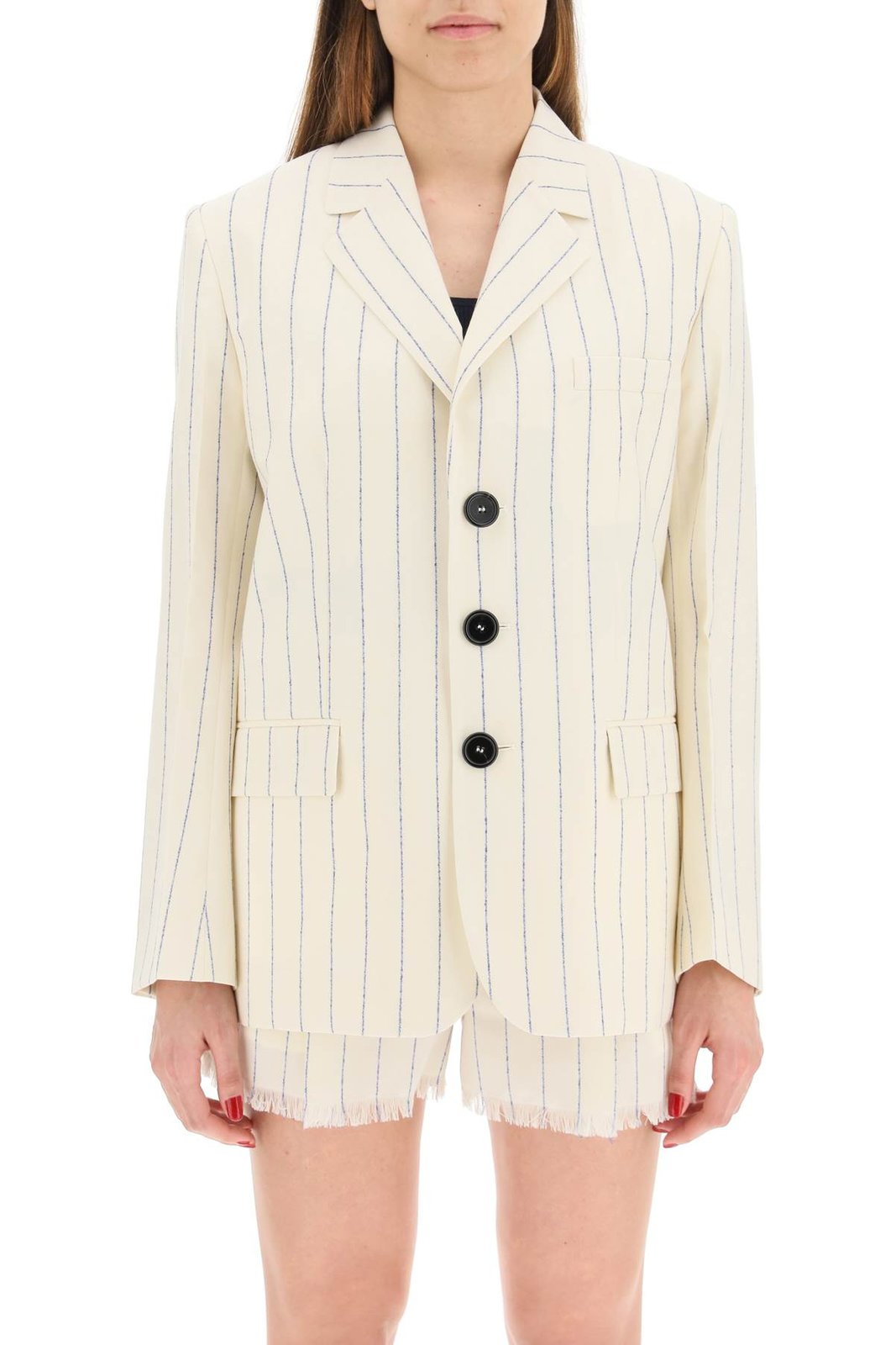 Marni Pinstriped Fresco Blazer