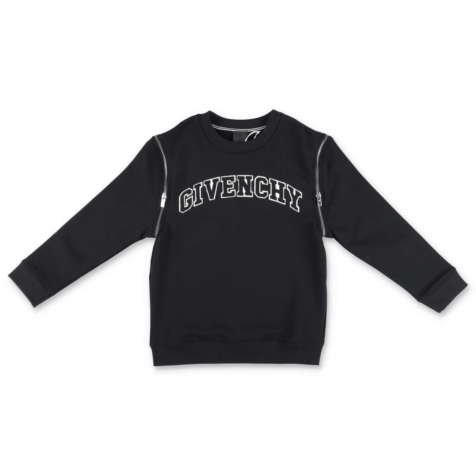 Givenchy Kids Logo Embroidered Long-Sleeved Sweatshirt