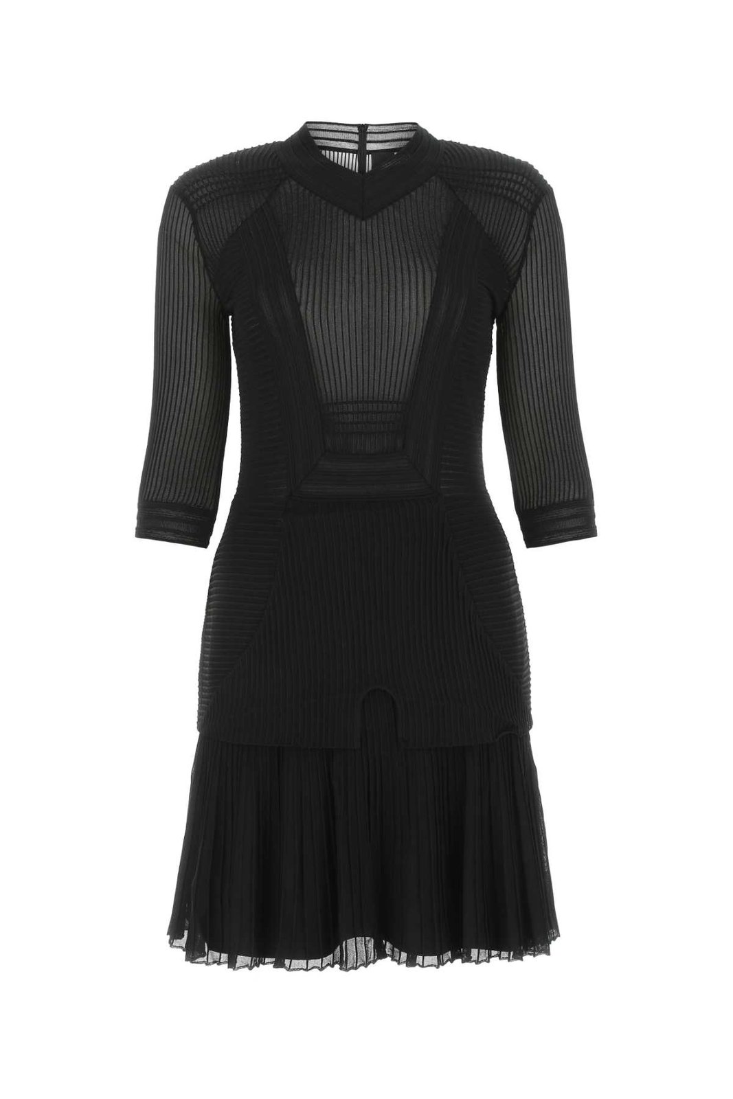 Givenchy V-Neck Sheer Mini Dress