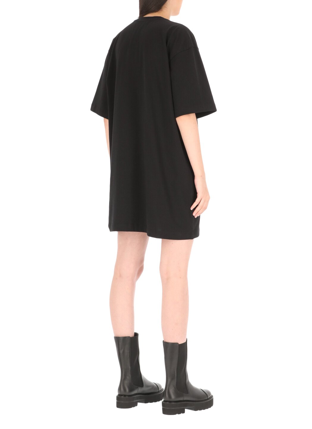 MSGM Logo Printed Crewneck T-Shirt Dress 4 MSGM Logo Printed Crewneck T-Shirt Dress