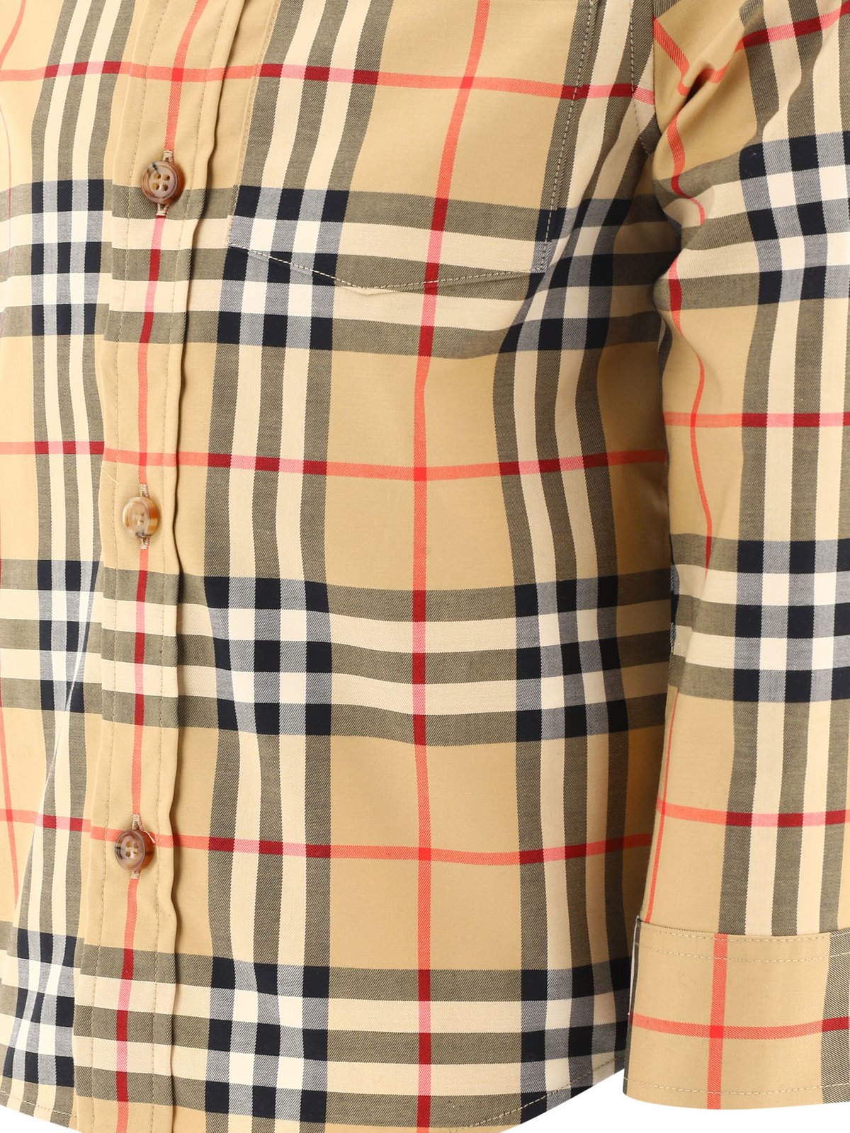 Burberry Kids Vintage Checked Buttoned Long-Sleeved Shirt