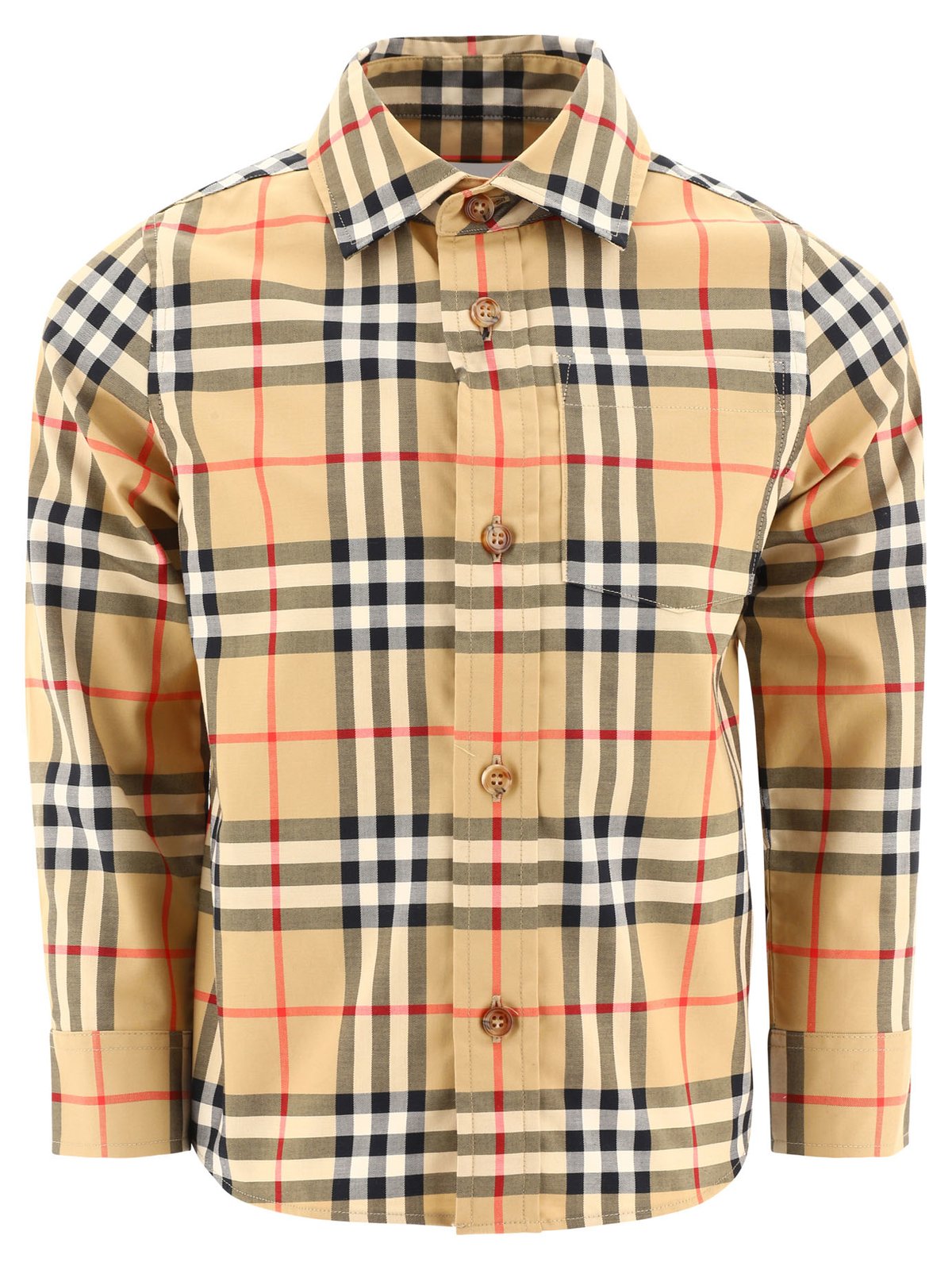 Burberry Kids Vintage Checked Buttoned Long-Sleeved Shirt
