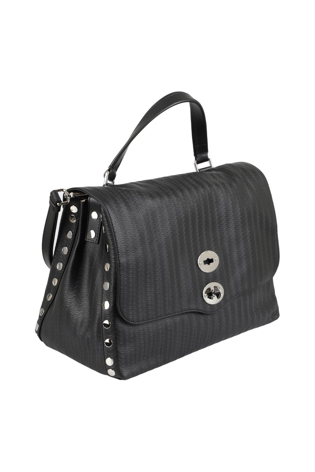 Zanellato Embossed Foldover Tote Bag