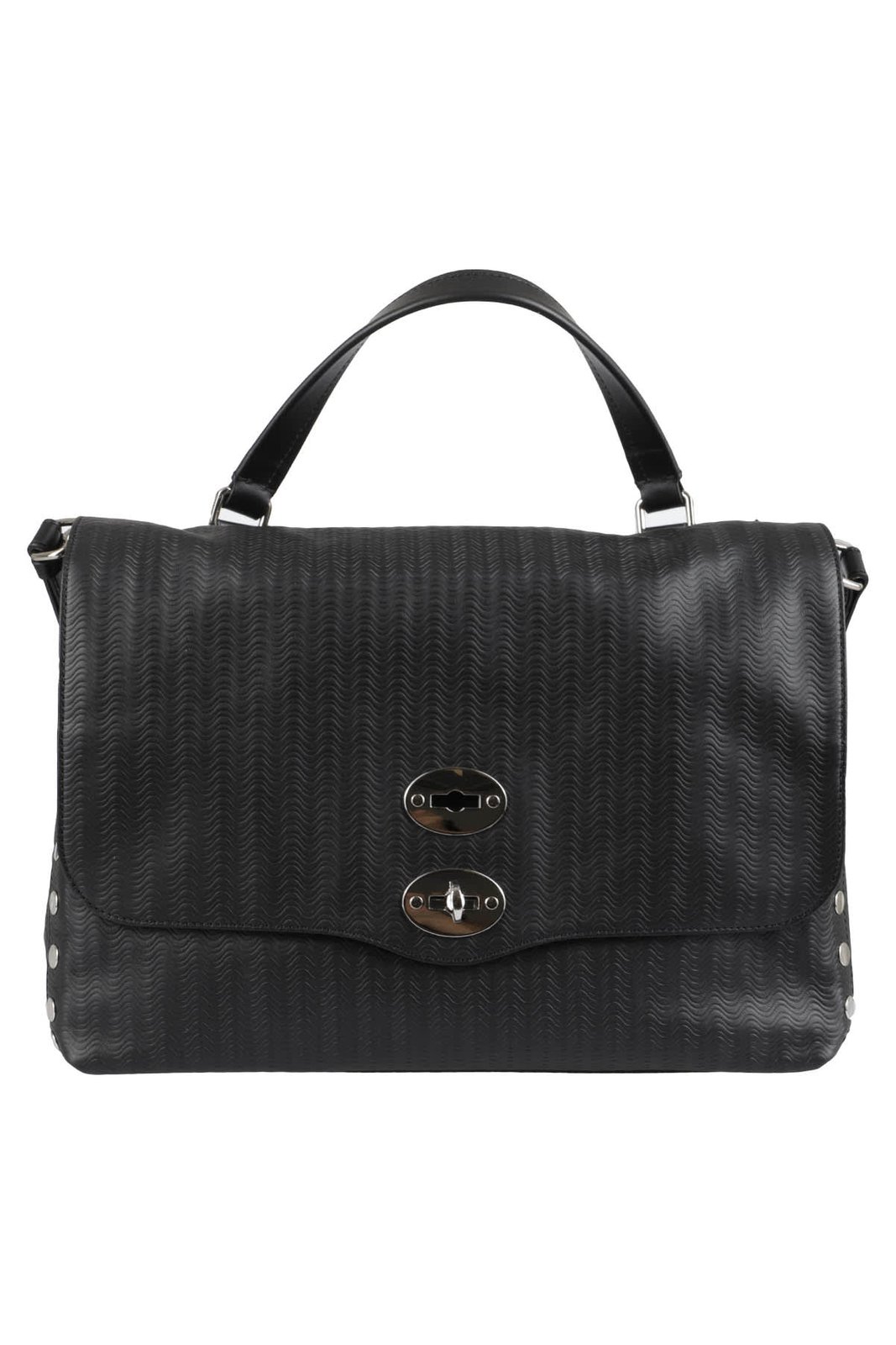 Zanellato Embossed Foldover Tote Bag