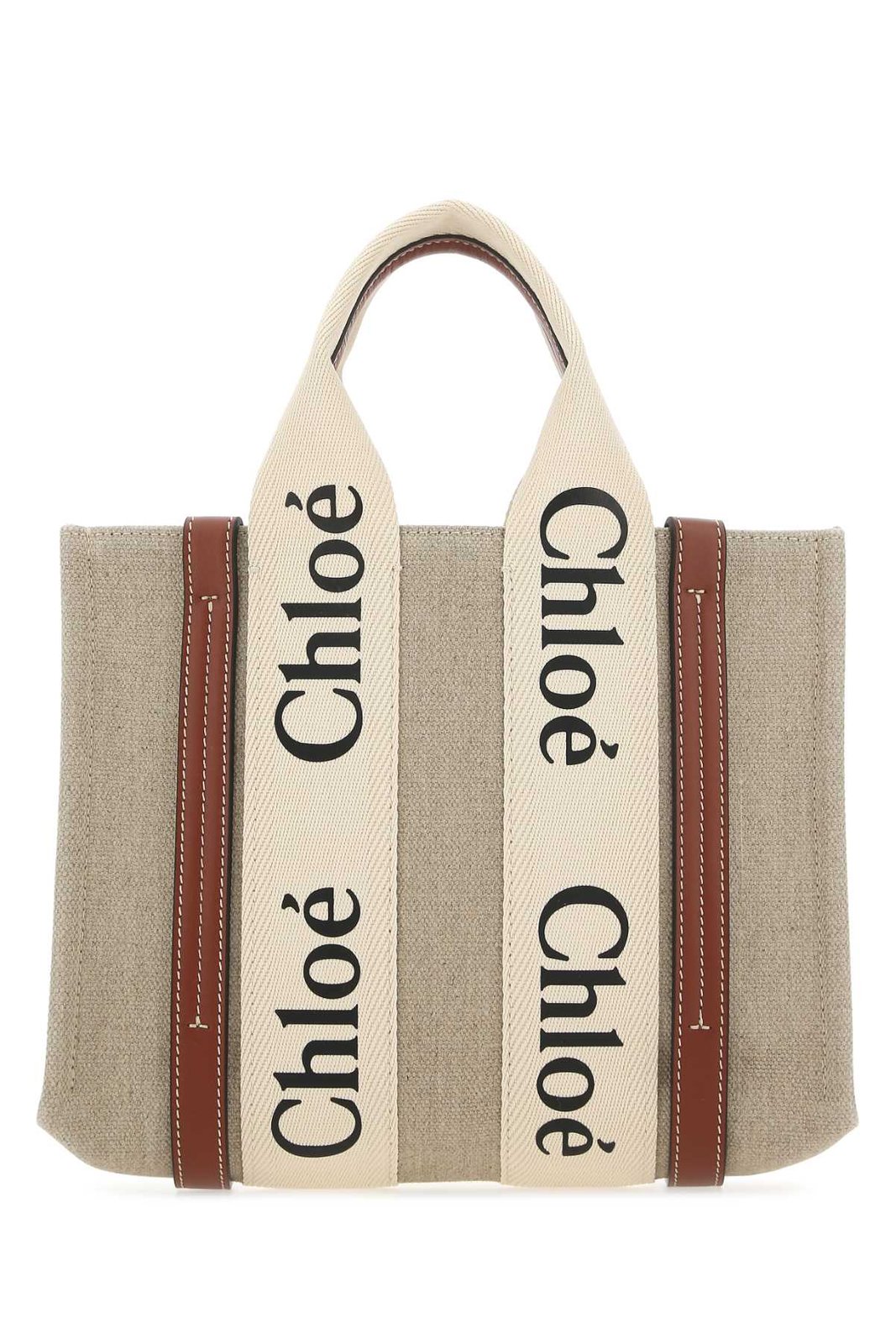 Chloé Woody 標誌細節小號托特包