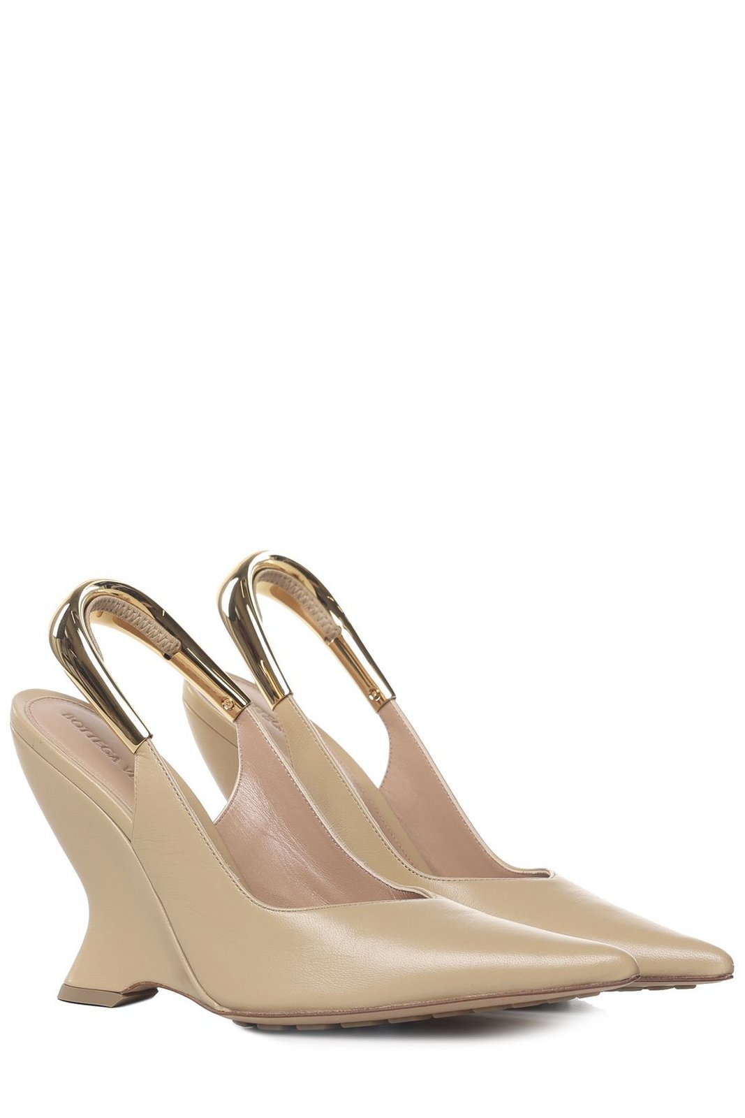 Bottega Veneta Pointed-Toe Slingback Pumps