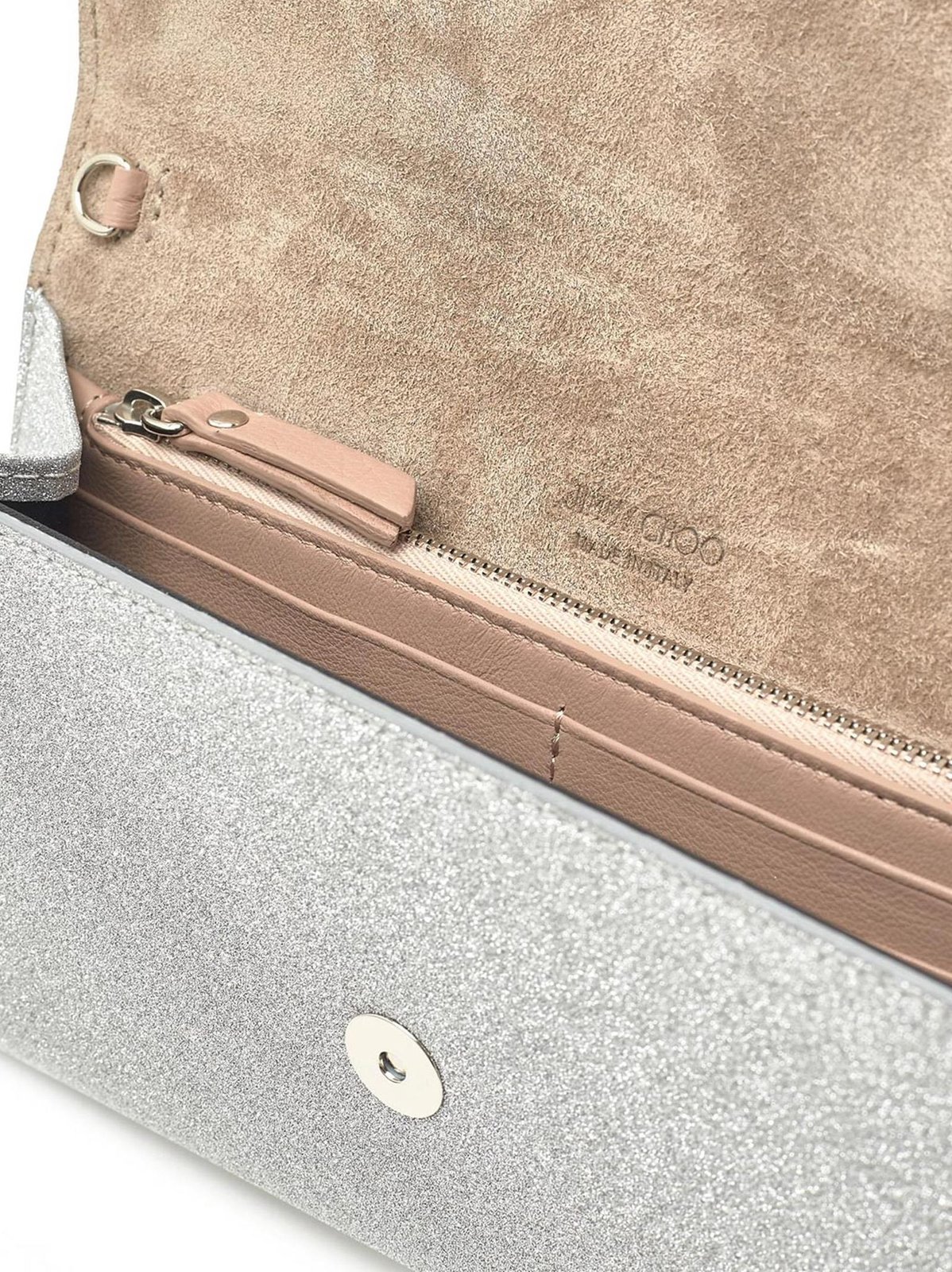 Jimmy Choo Emmie Glitter Clutch Bag