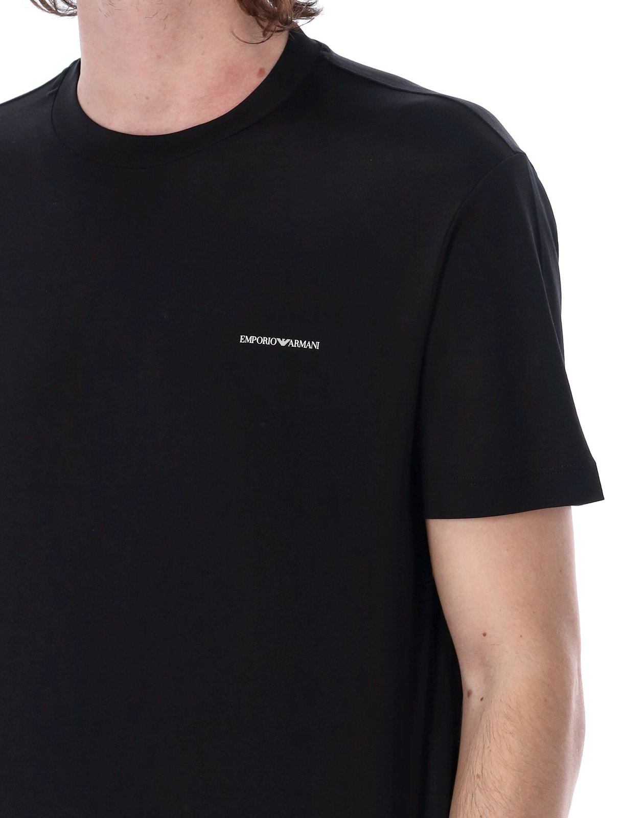 Emporio Armani Logo Printed Crewneck T-Shirt