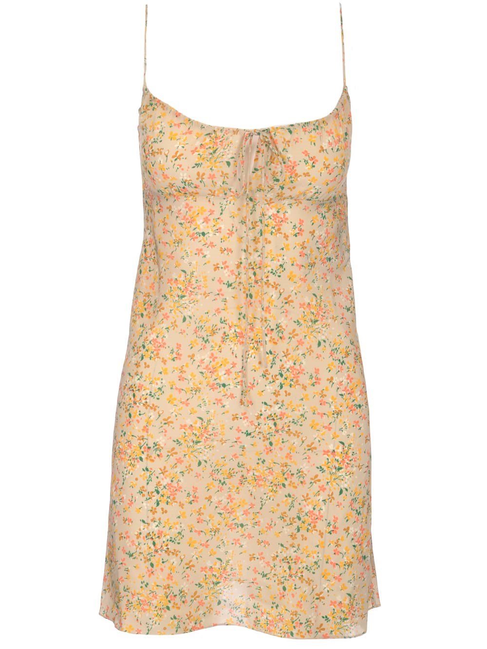 Saint Laurent Allover Floral Printed Mini Dress