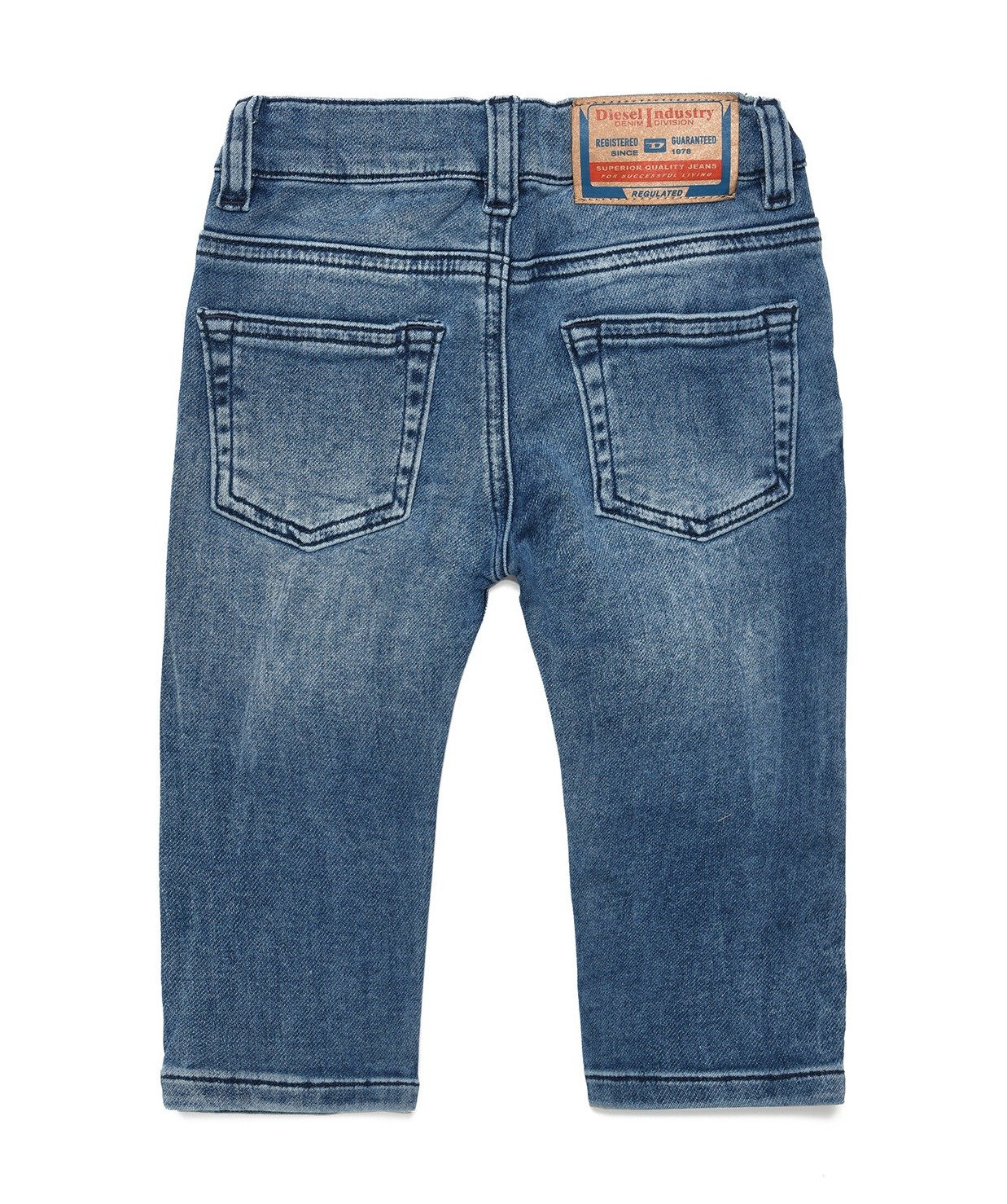 Diesel Kids Button Detailed Straight Leg Jeans