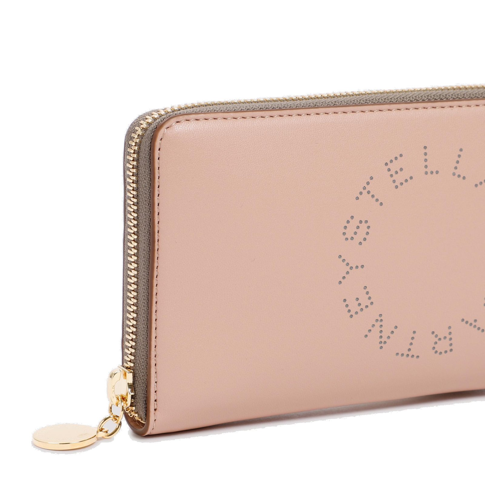 Stella McCartney Logo Perforated Zipped Wallet