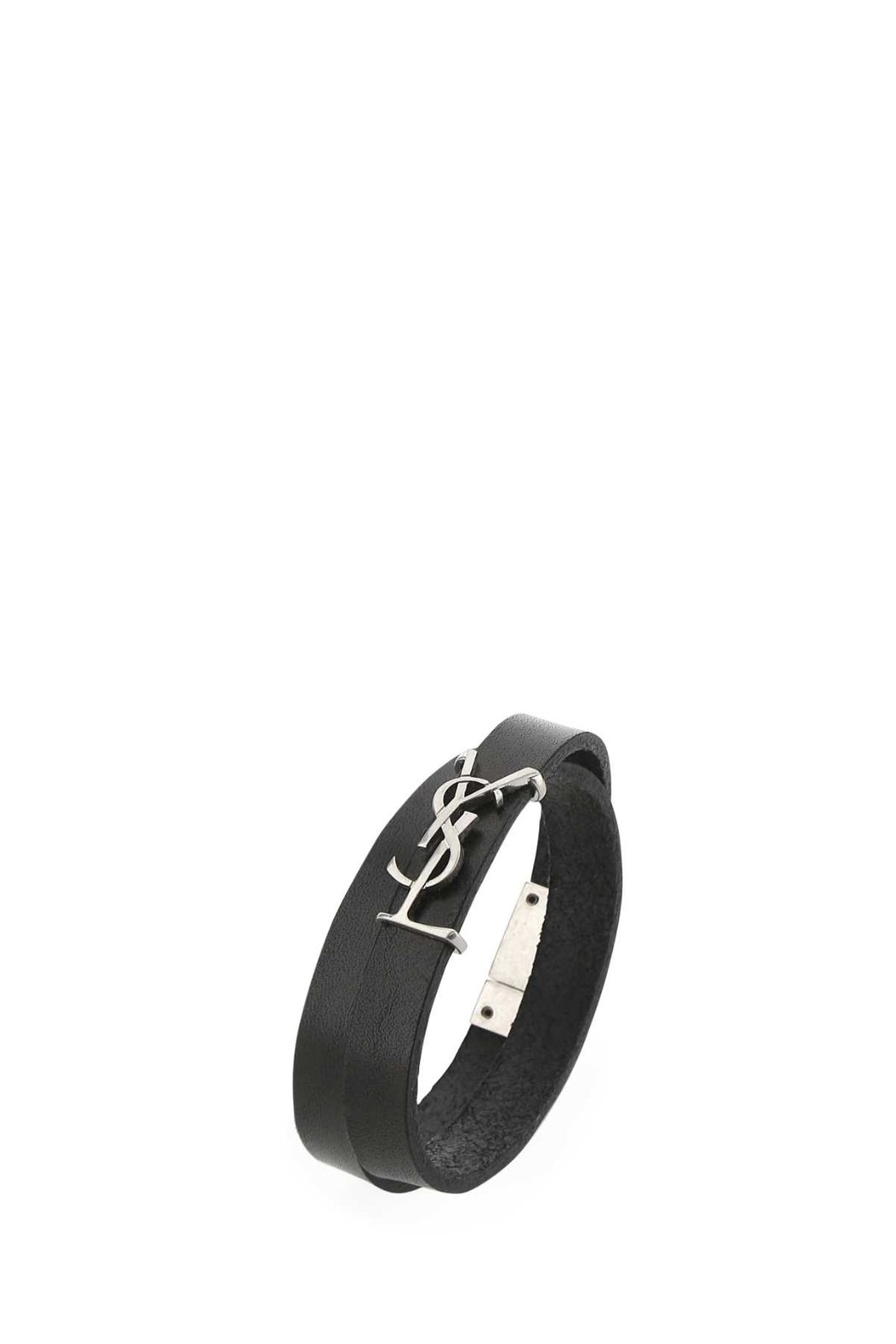 Saint Laurent Cassandre Logo Plaque Bracelet