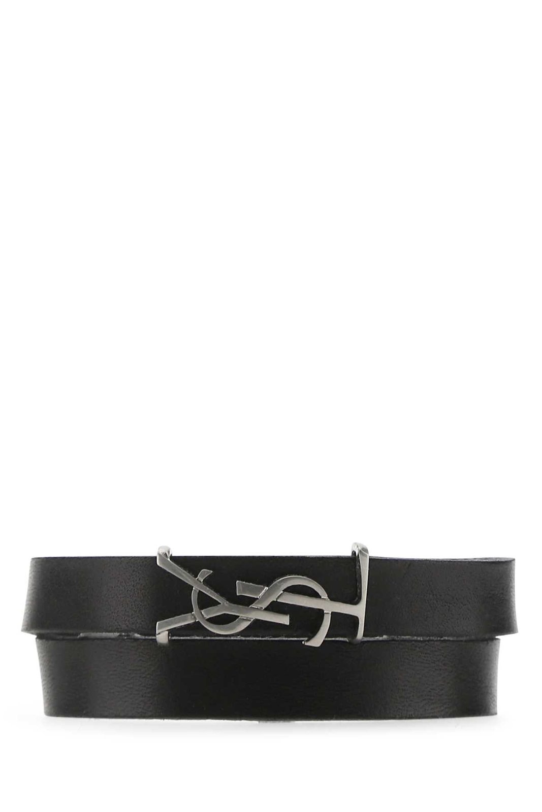 Saint Laurent Cassandre Logo Plaque Bracelet
