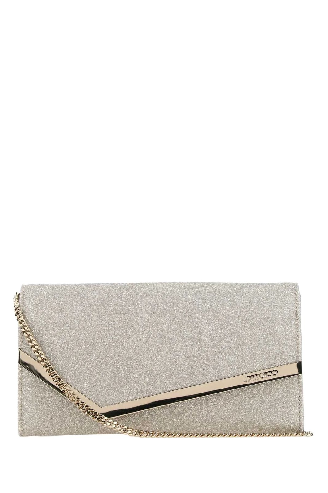 Jimmy Choo Emmie Glittered Clutch Bag