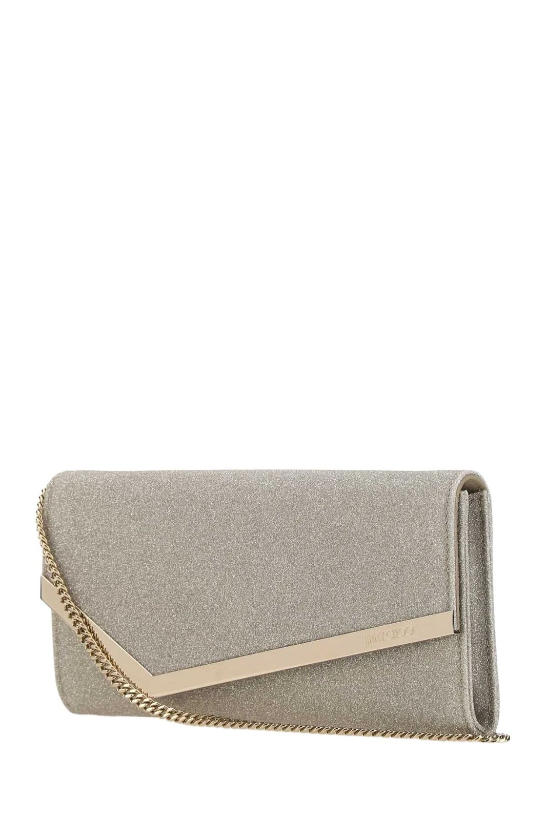 Jimmy Choo Emmie Glittered Clutch Bag