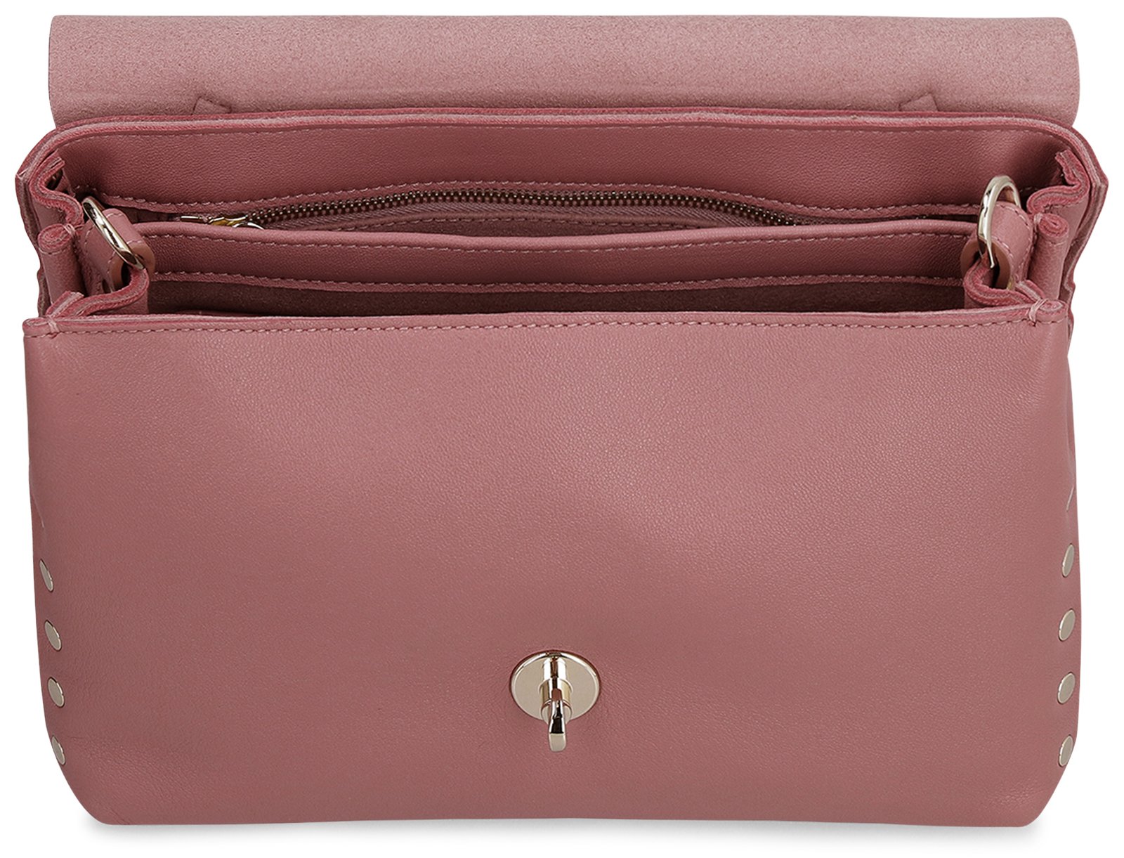 Zanellato Postina Studded Foldover Top Tote Bag