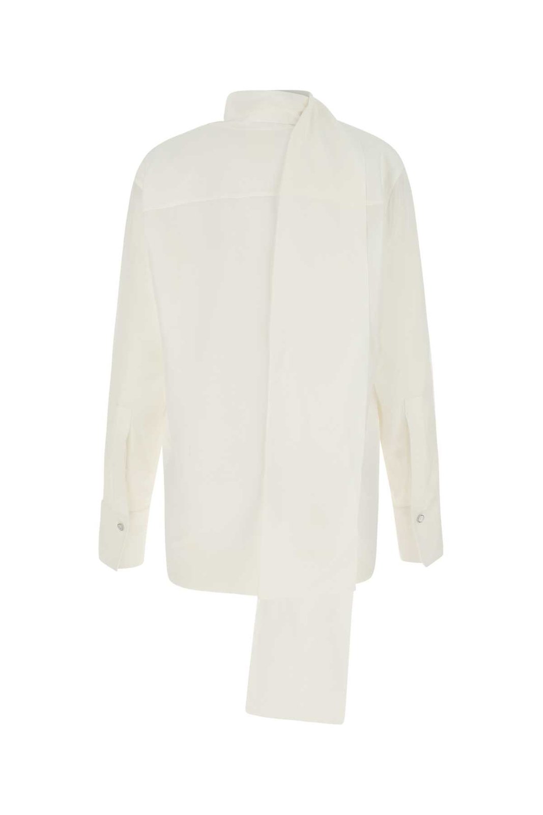 Givenchy Scarf Collar Long-Sleeved Shirt